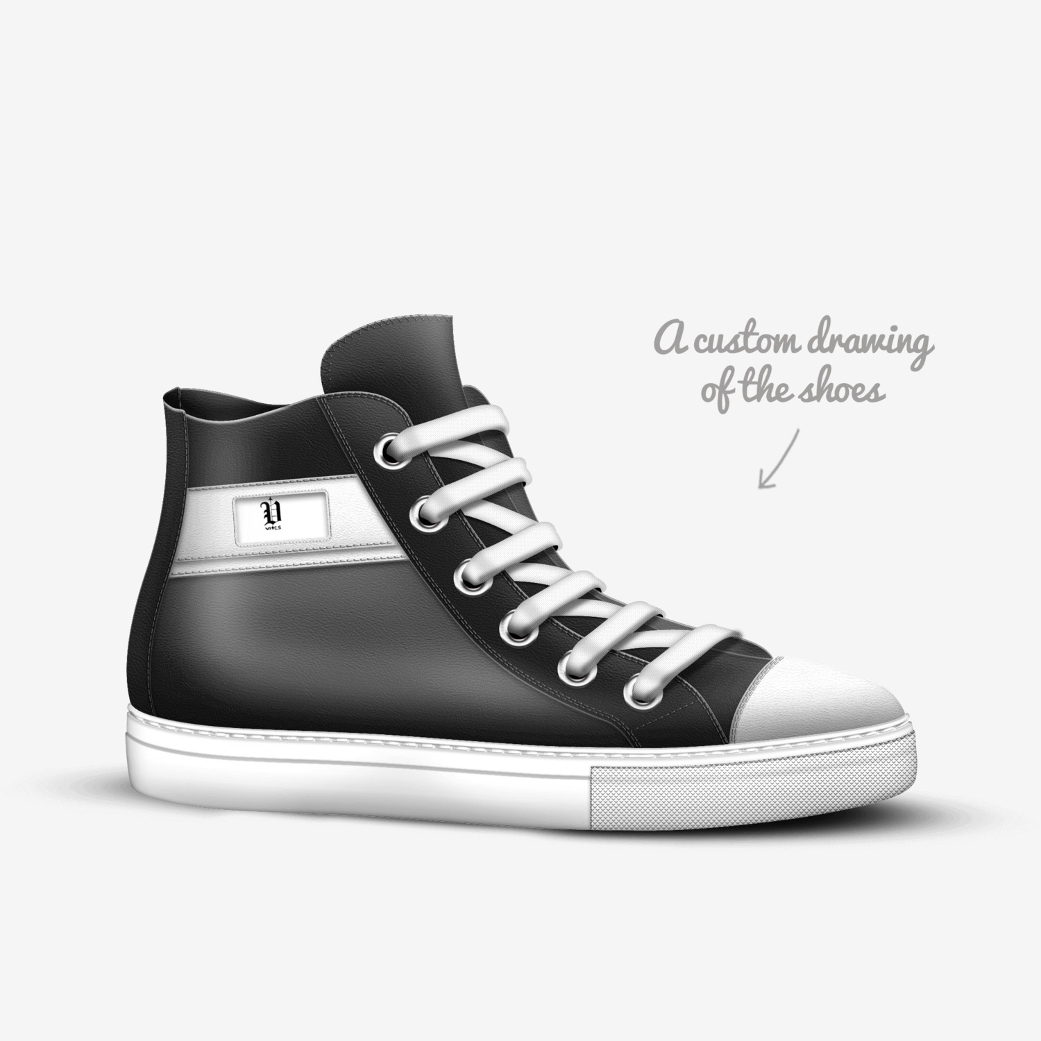 Vics Clydes custom made in Italy shoes by Brayden Murphy | Sketch view