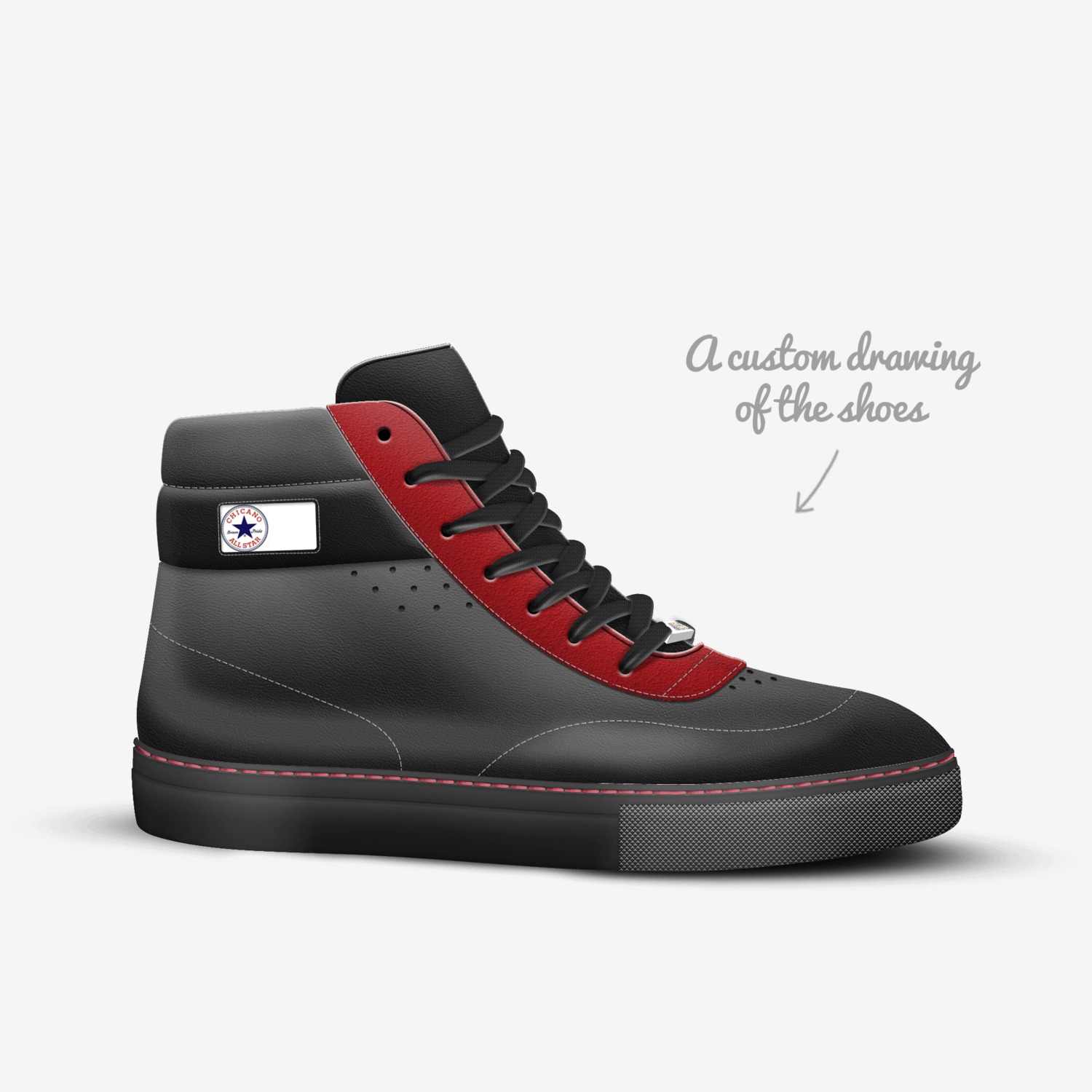 Sandal King custom made in Italy shoes by Jason Hernandez | Sketch view