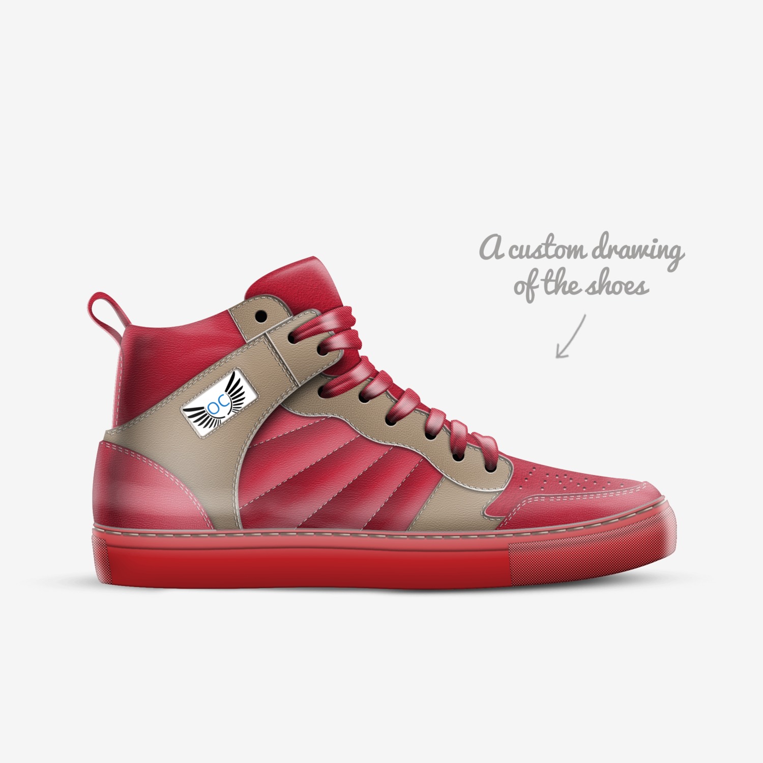 OC custom made in Italy shoes by Aidan Grove | Sketch view