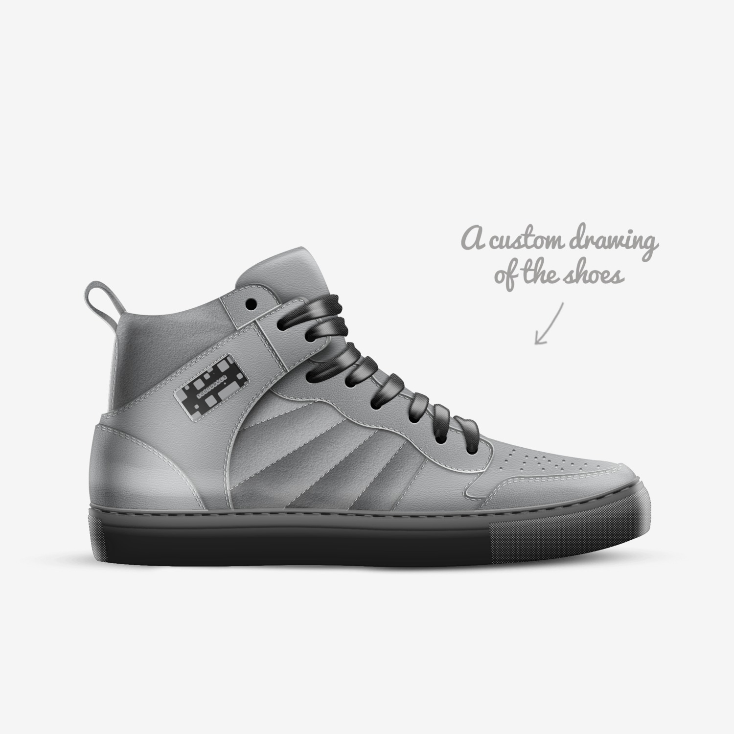 youngbuck custom made in Italy shoes by Antoniocharles | Sketch view