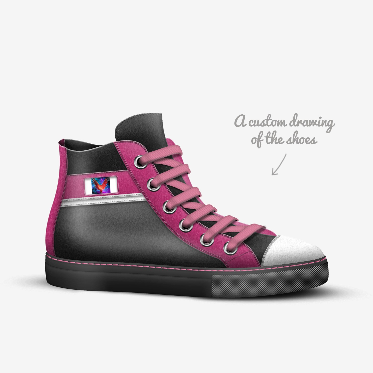 Maverick custom made in Italy shoes by Josselyn Ruiz | Sketch view
