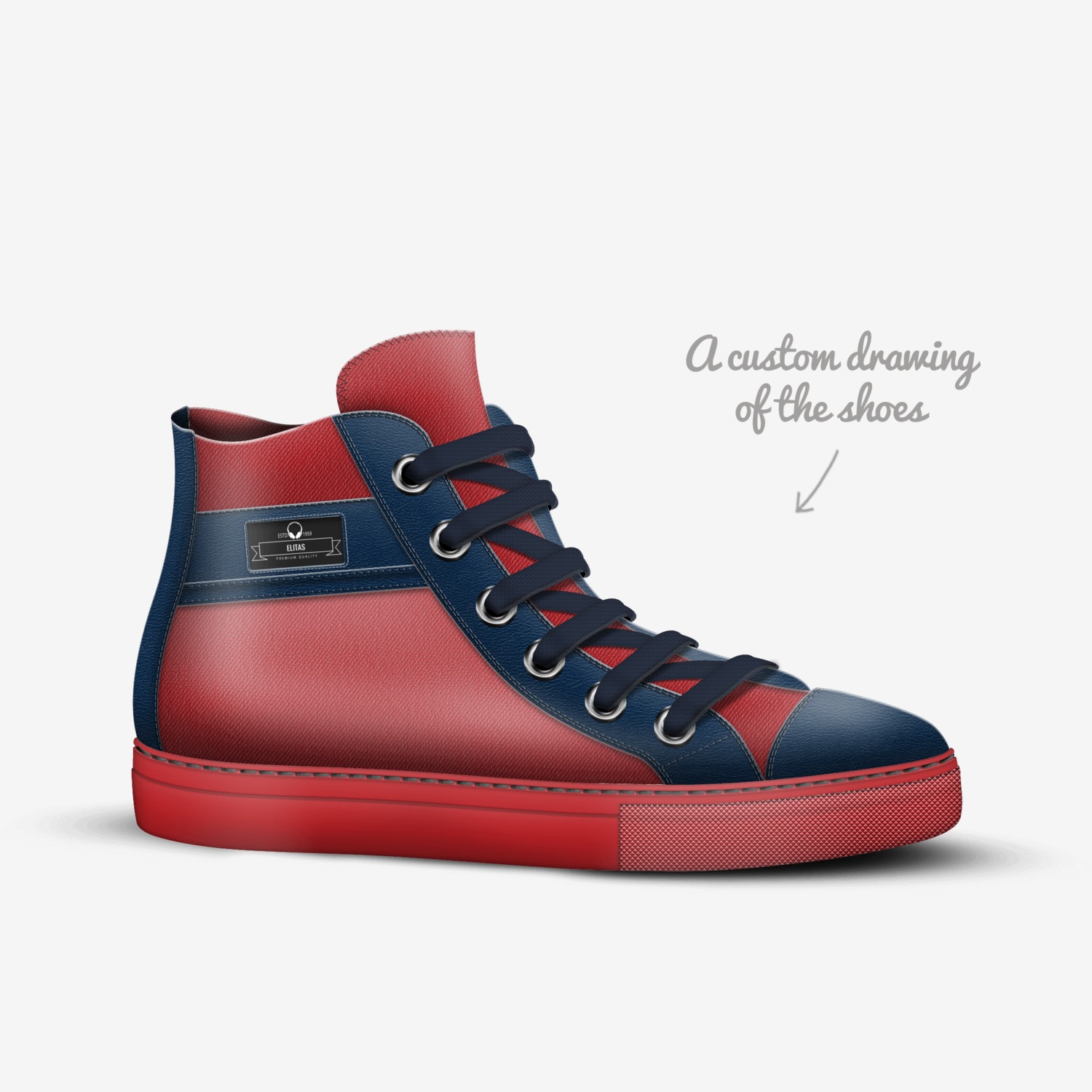 Elitas custom made in Italy shoes by Eli | Sketch view