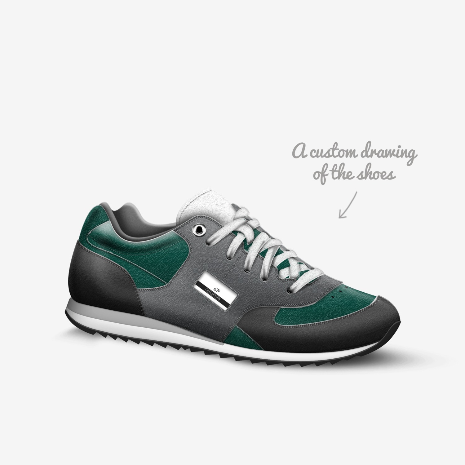 GP custom made in Italy shoes by Brittany Bell | Sketch view