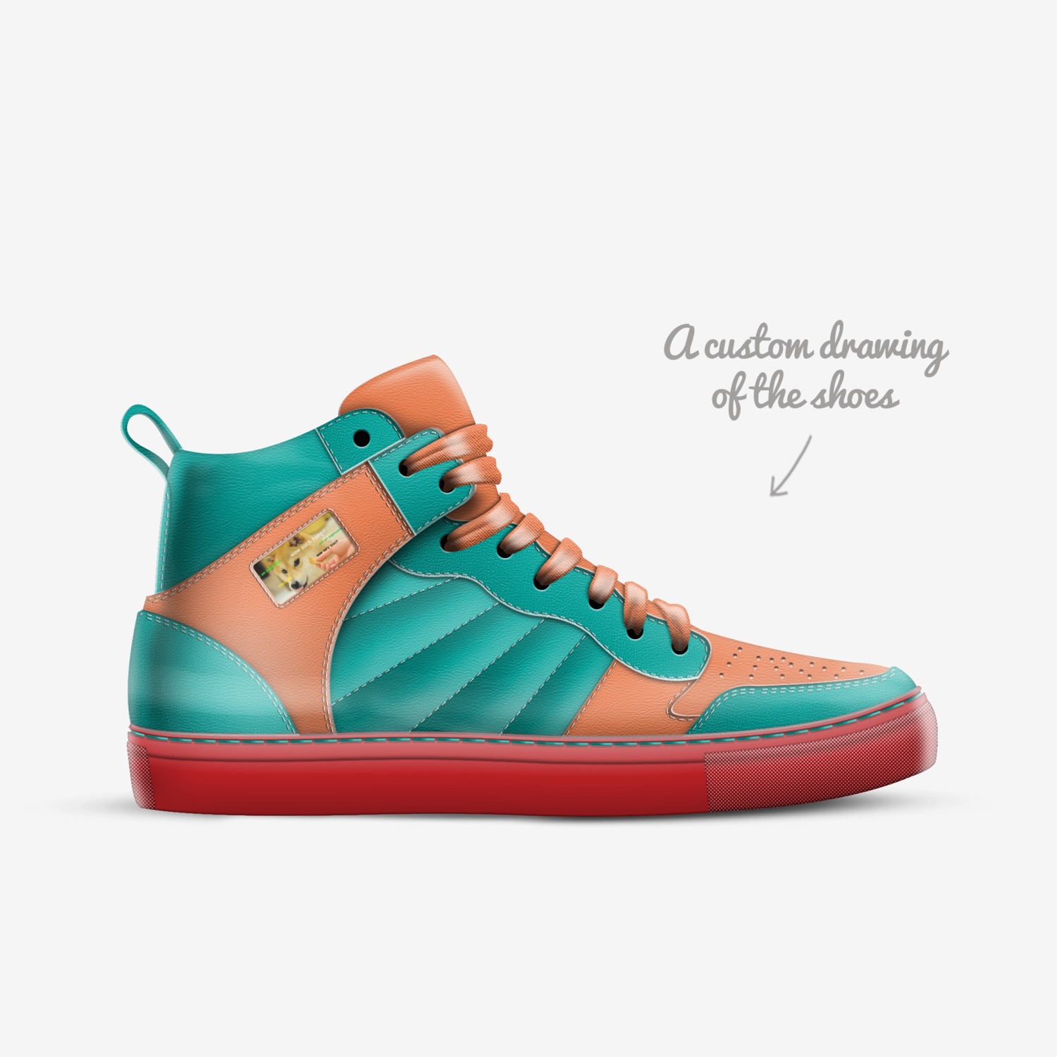 Ozmo custom made in Italy shoes by Ryan | Sketch view