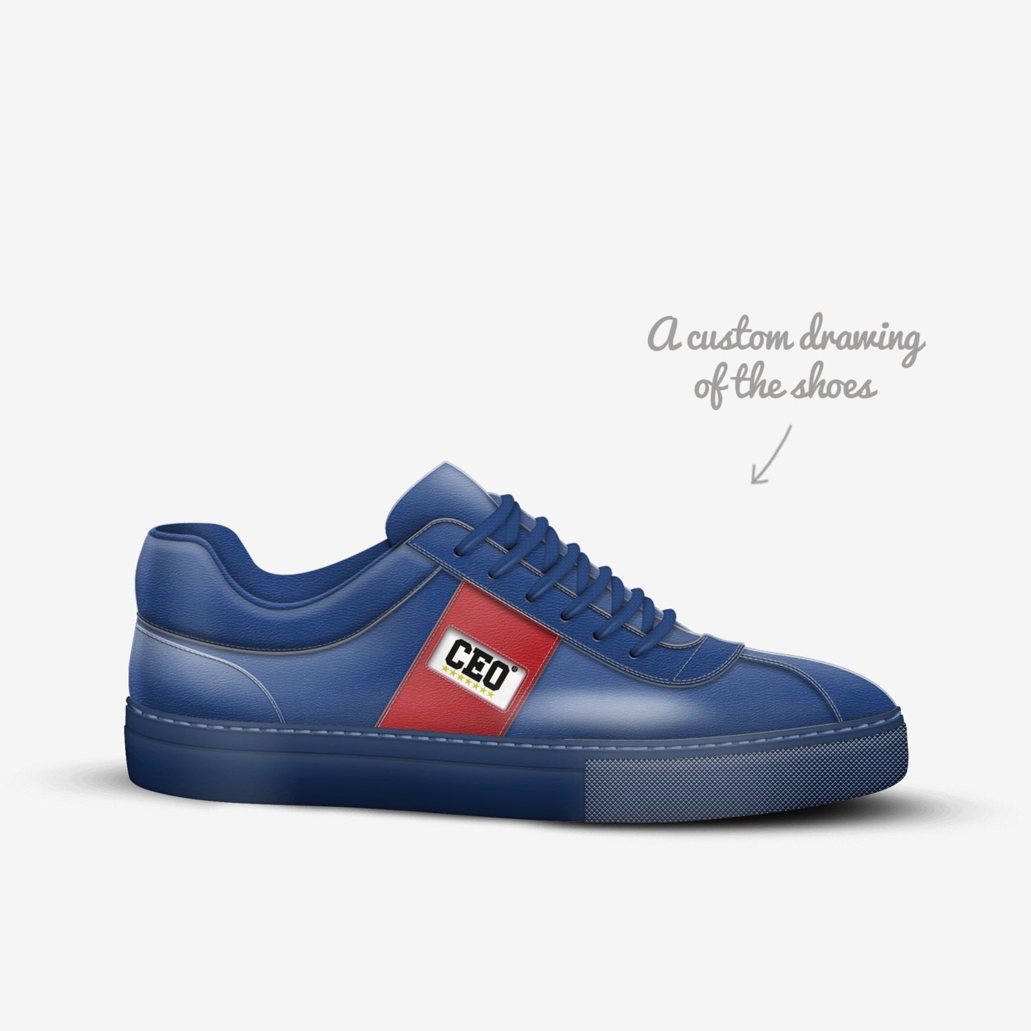 CEO custom made in Italy shoes by Ceo Clothing | Sketch view