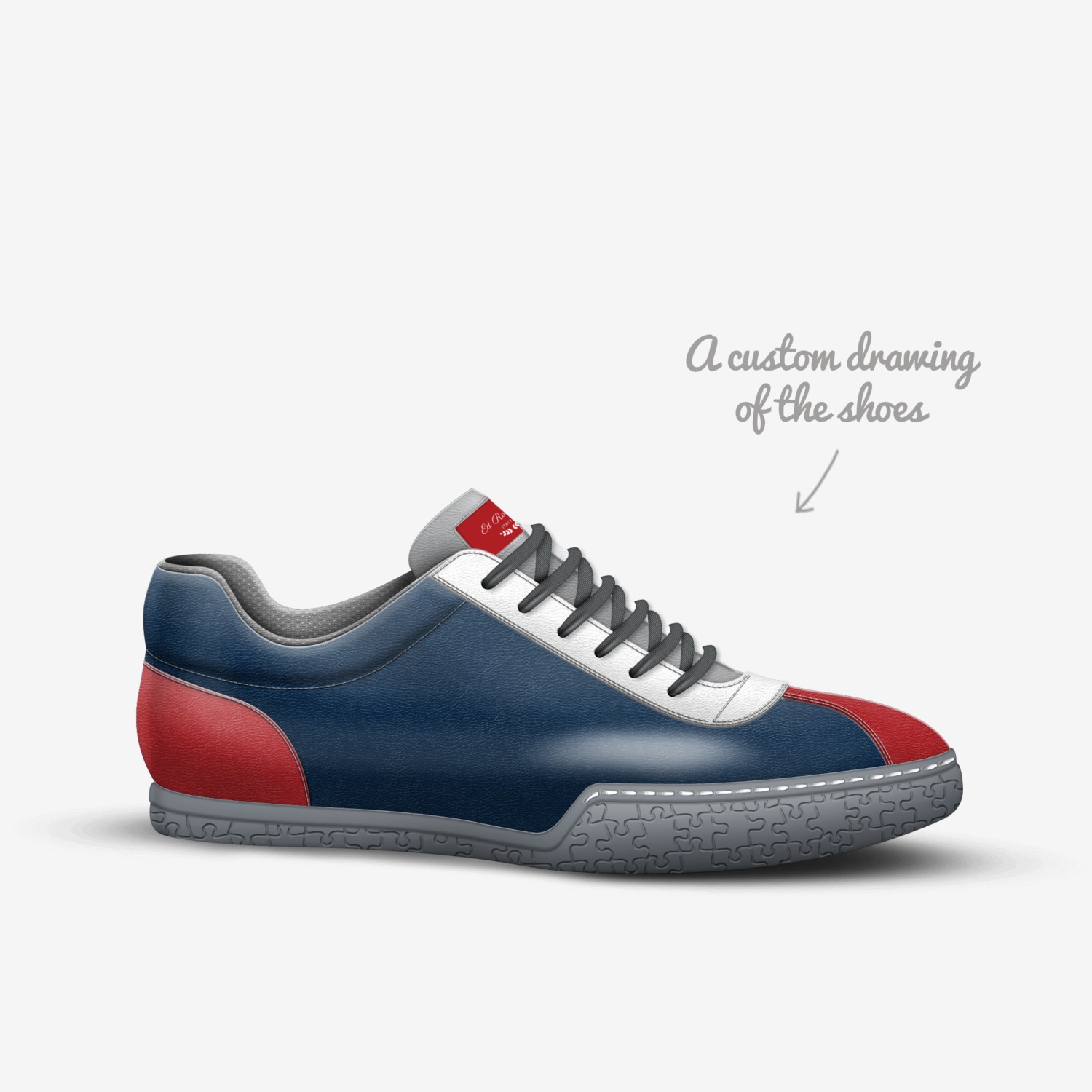 Ed Robins  custom made in Italy shoes by Ed Robins | Sketch view