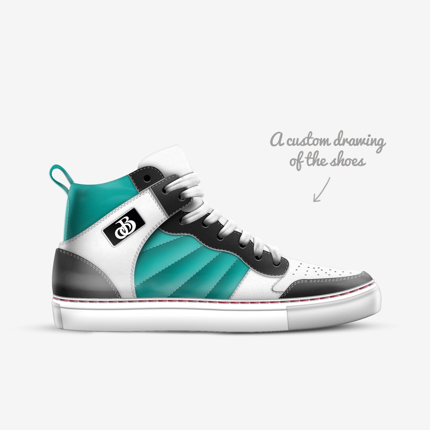 Jb 13's custom made in Italy shoes by Jeremy | Sketch view