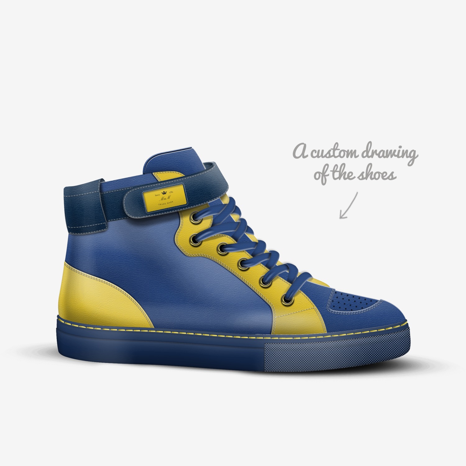 MnM custom made in Italy shoes by Alin Muntean | Sketch view