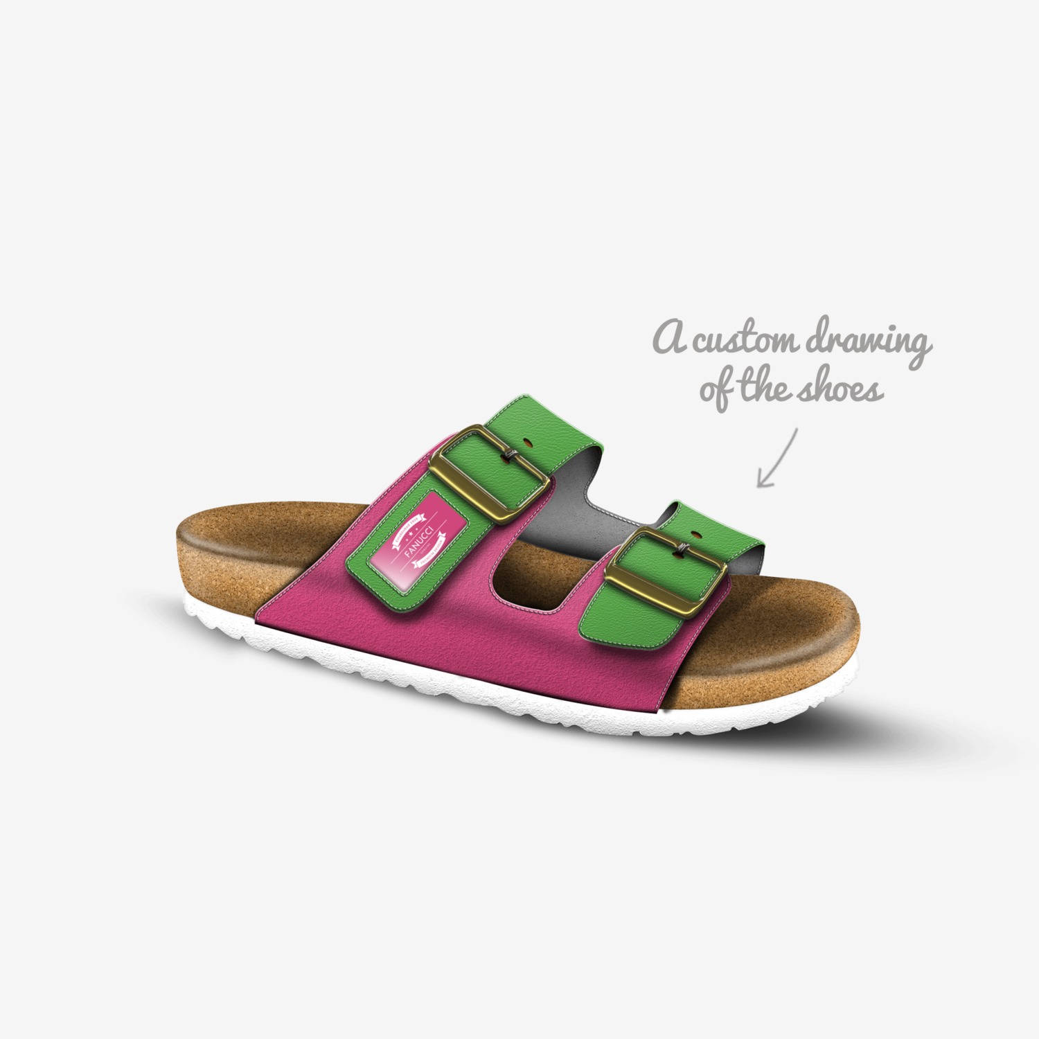 fanucci custom made in Italy shoes by Juelz Fanucci | Sketch view