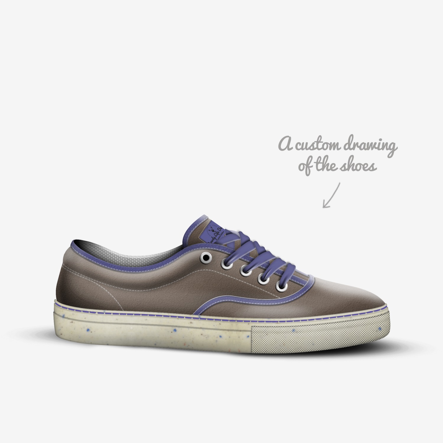 Rowdy Life Designs custom made in Italy shoes by Chris Nurko | Sketch view