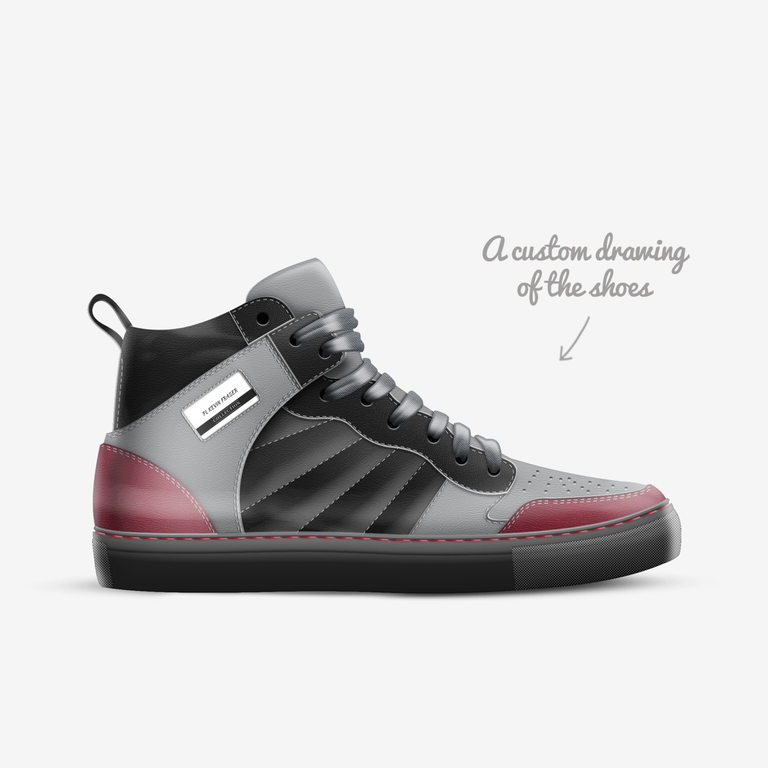 PL KEVS  custom made in Italy shoes by Kevin Fraser | Sketch view