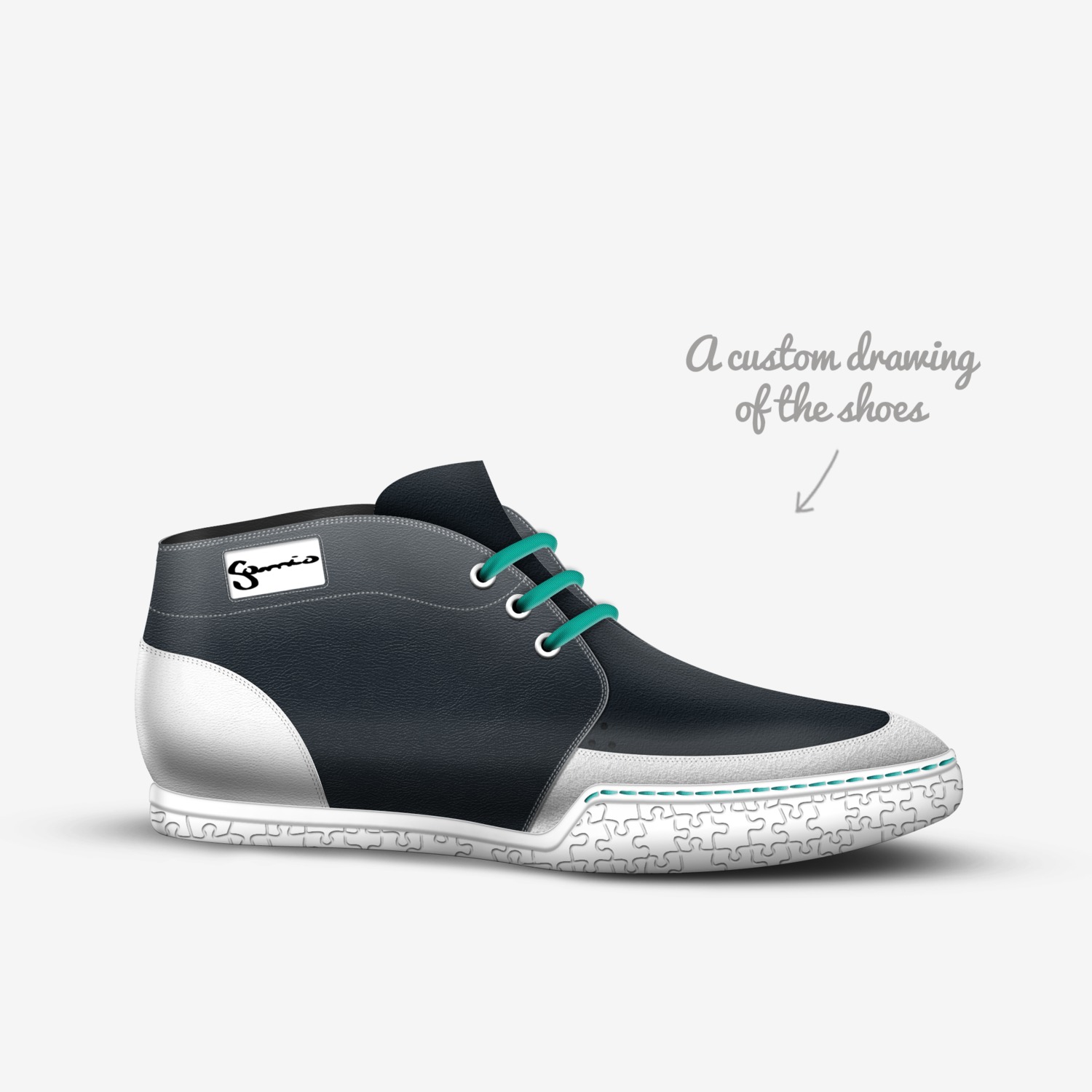 Somnio custom made in Italy shoes by Chasen Massey | Sketch view