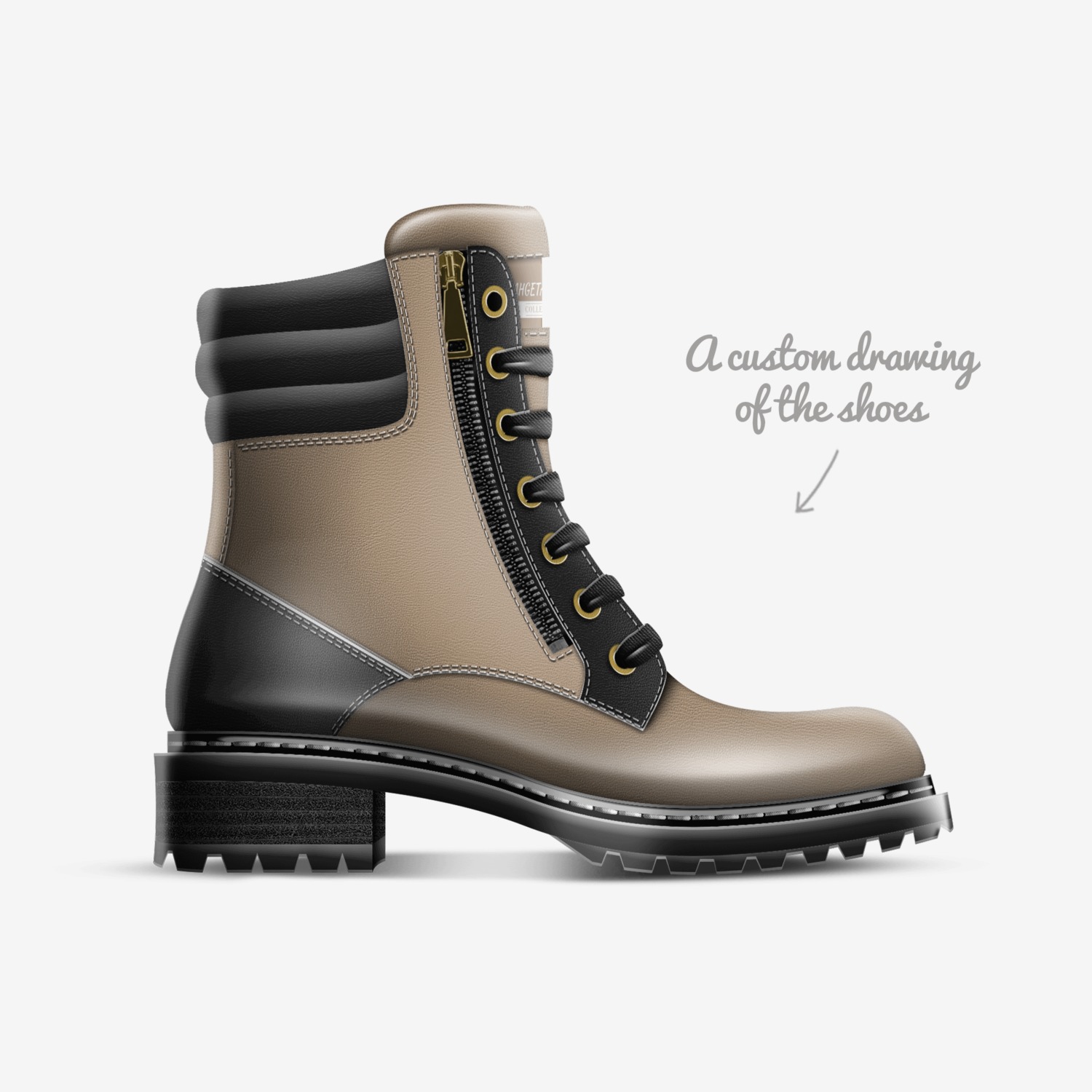 La Belle custom made in Italy shoes by Scott Thomas | Sketch view