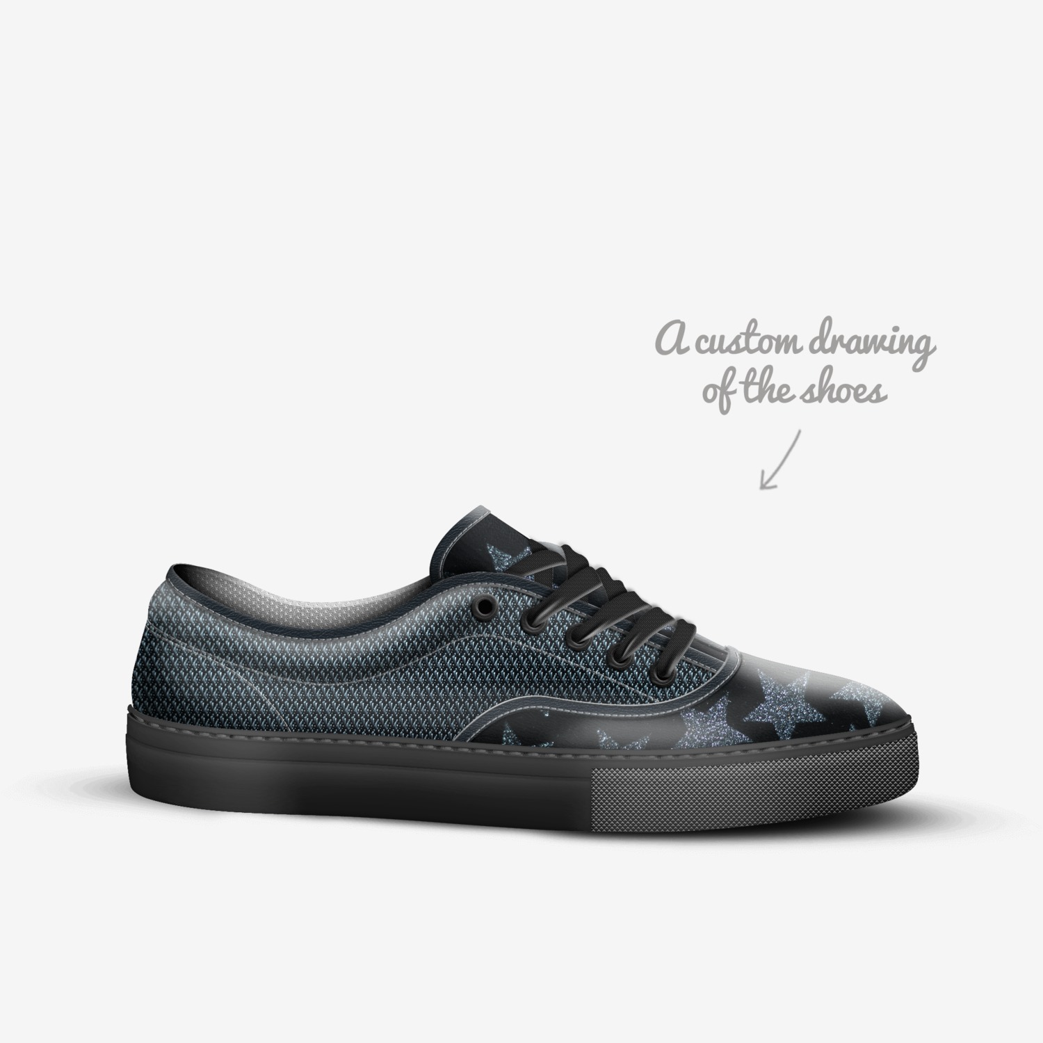 sh14 custom made in Italy shoes by Paul Megens | Sketch view
