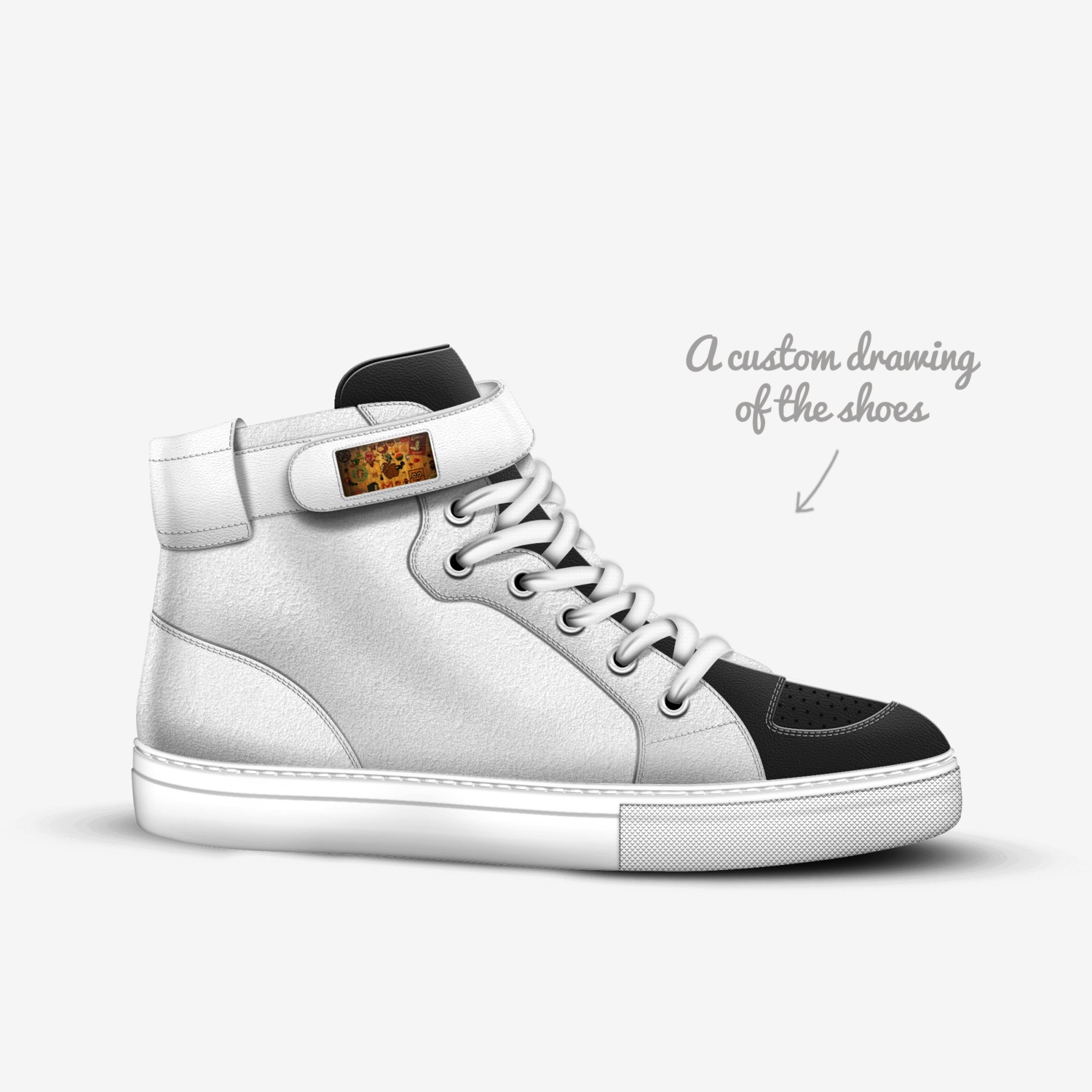 KING LIFE custom made in Italy shoes by Tylon Mearidy | Sketch view