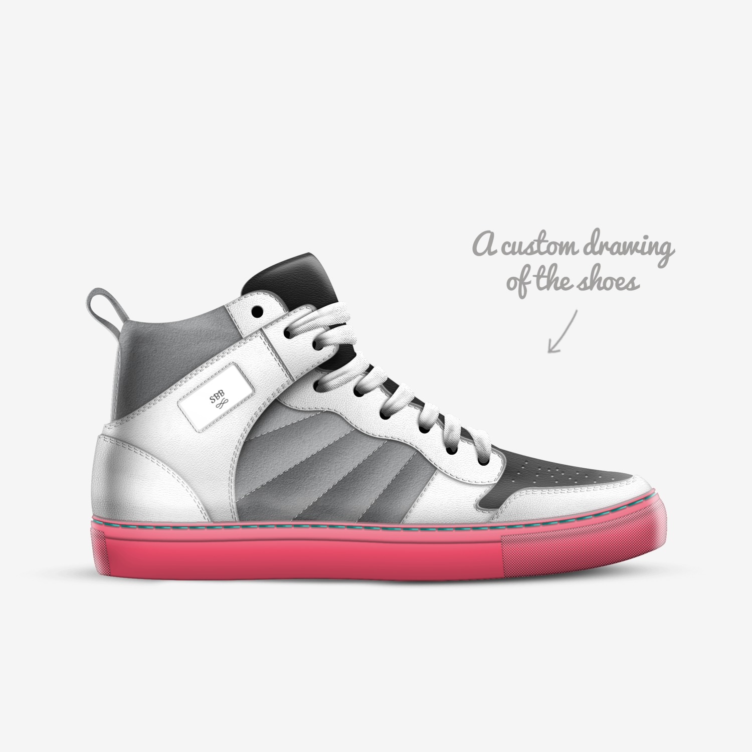 SBB custom made in Italy shoes by Jon David | Sketch view