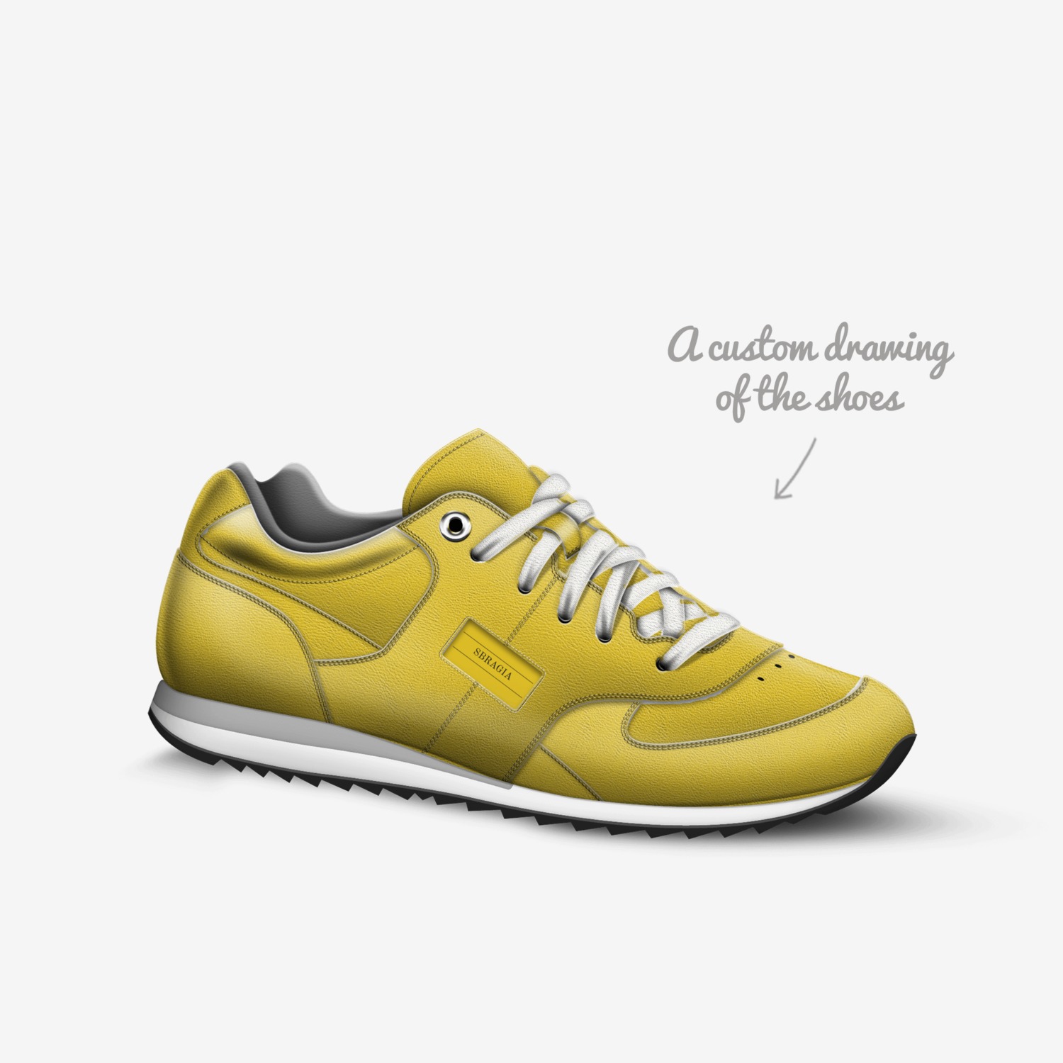 SBRAGIA custom made in Italy shoes by Lisa Sbragia | Sketch view
