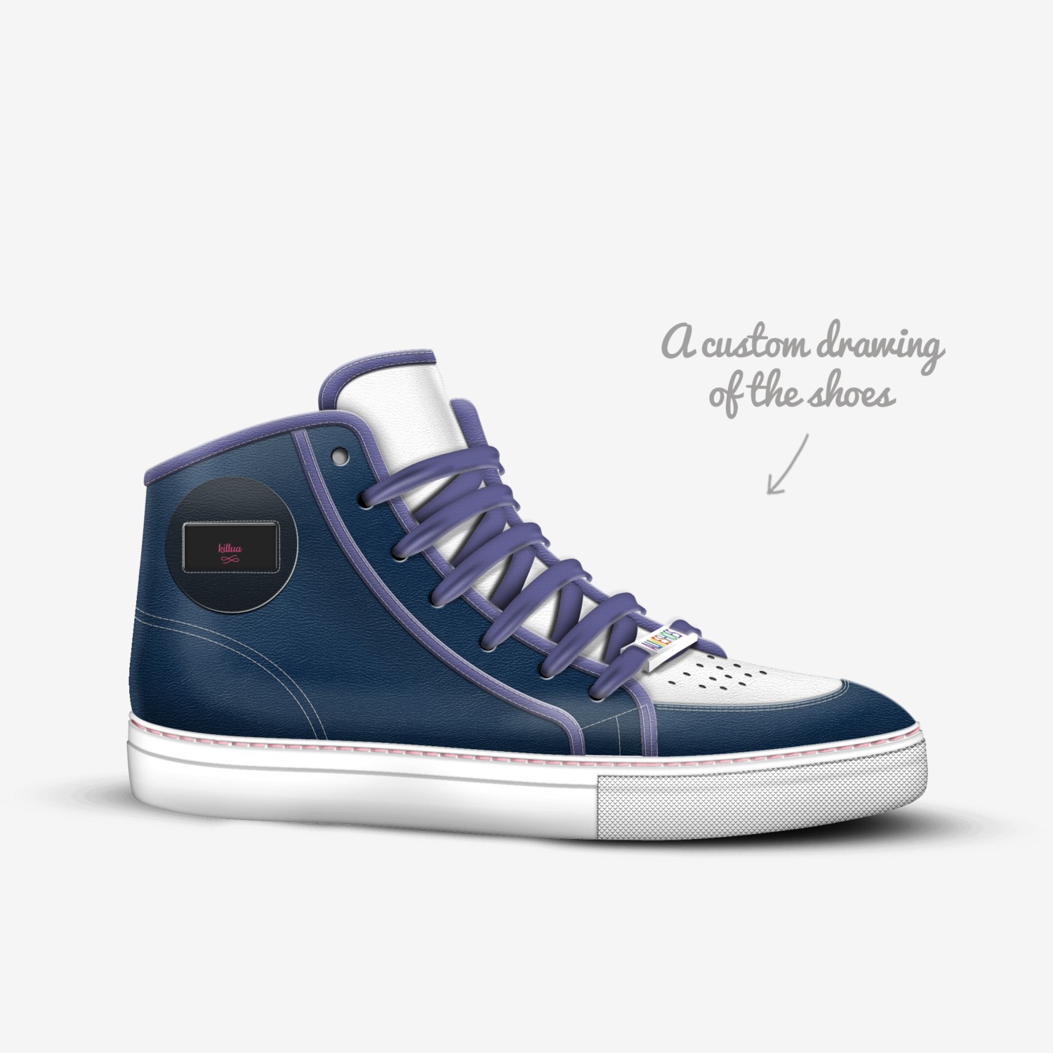 killua custom made in Italy shoes by David Perez | Sketch view