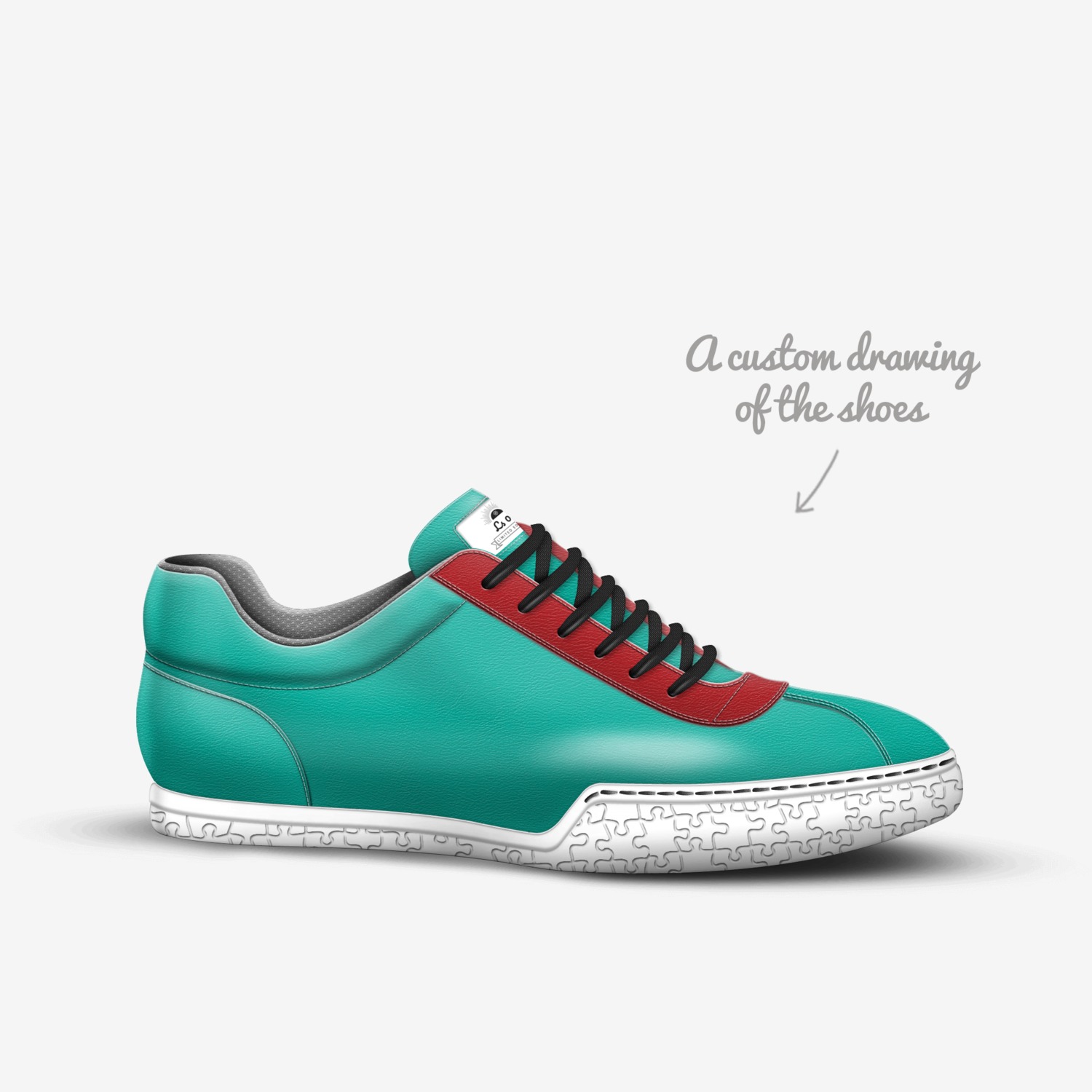 Ls 07 custom made in Italy shoes by Lewis Smith | Sketch view