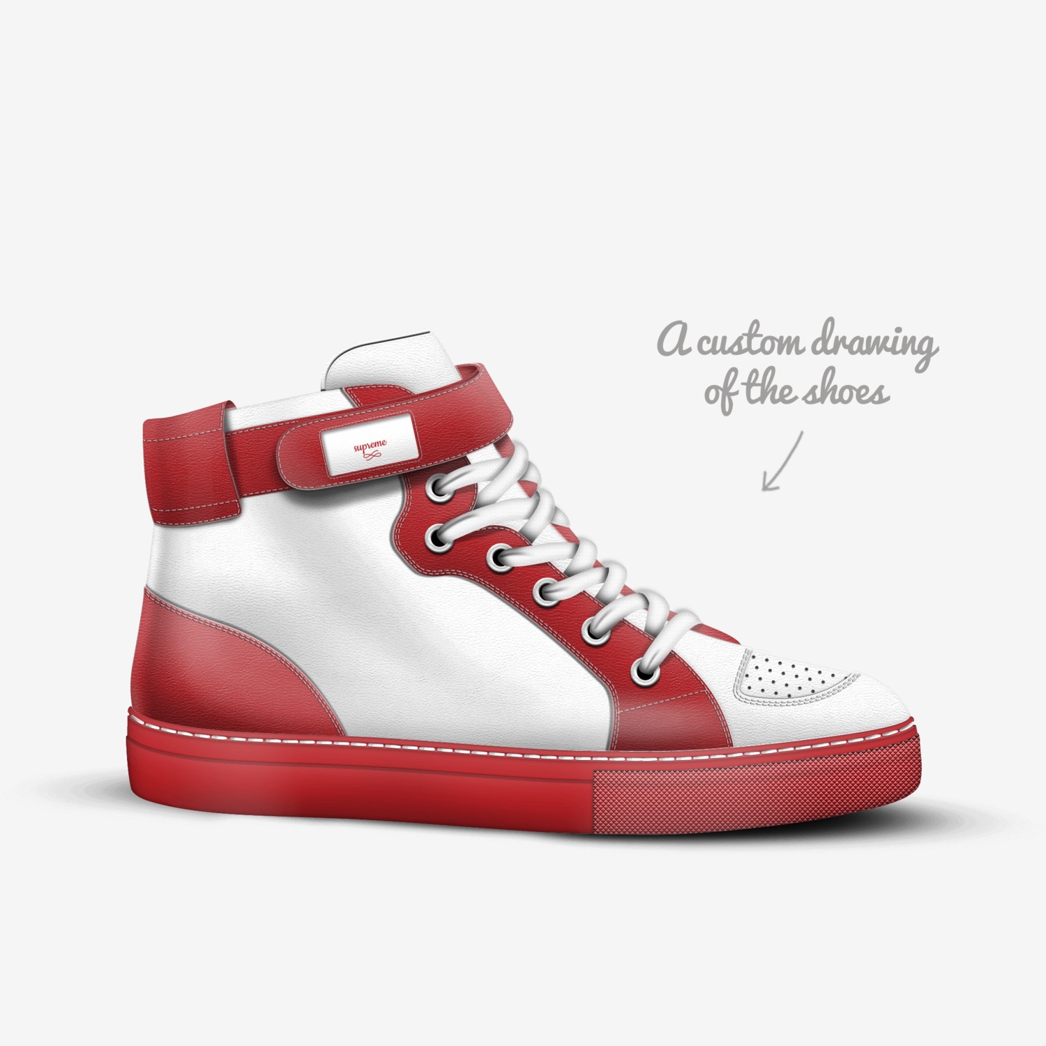 suns custom made in Italy shoes by Zach | Sketch view