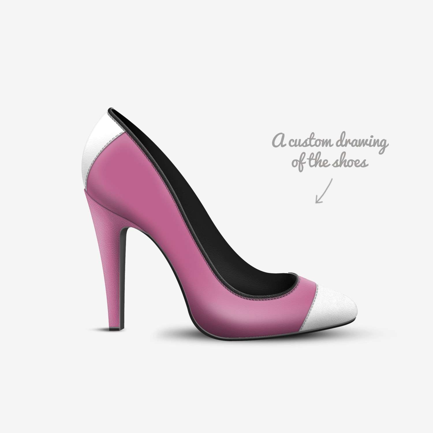 Roxy custom made in Italy shoes by Scott Thomas | Sketch view