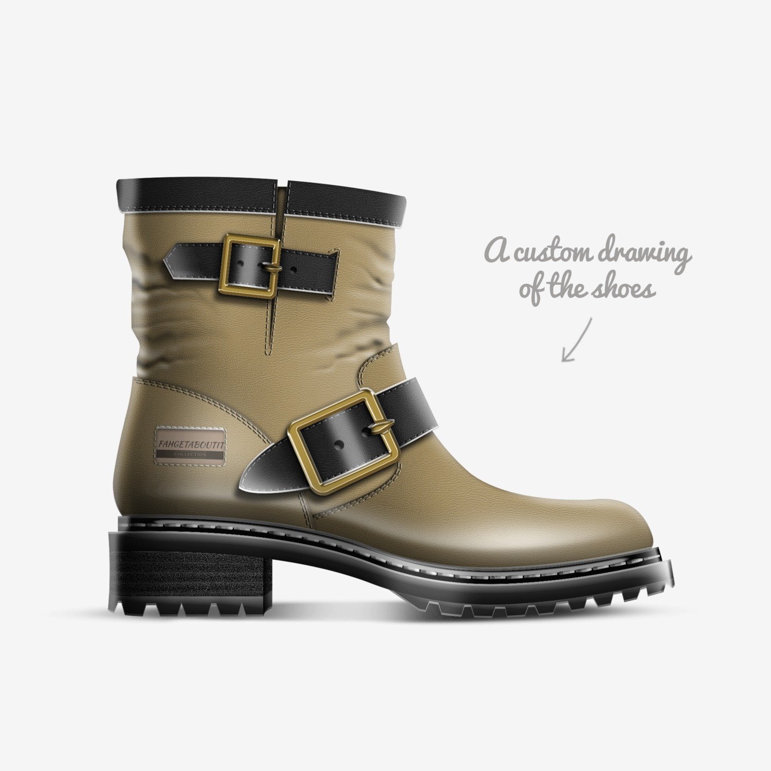 Madame Walker custom made in Italy shoes by Scott Thomas | Sketch view