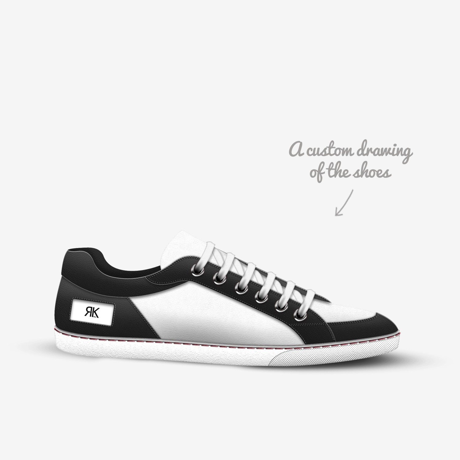 R&K custom made in Italy shoes by Anthony Rich | Sketch view