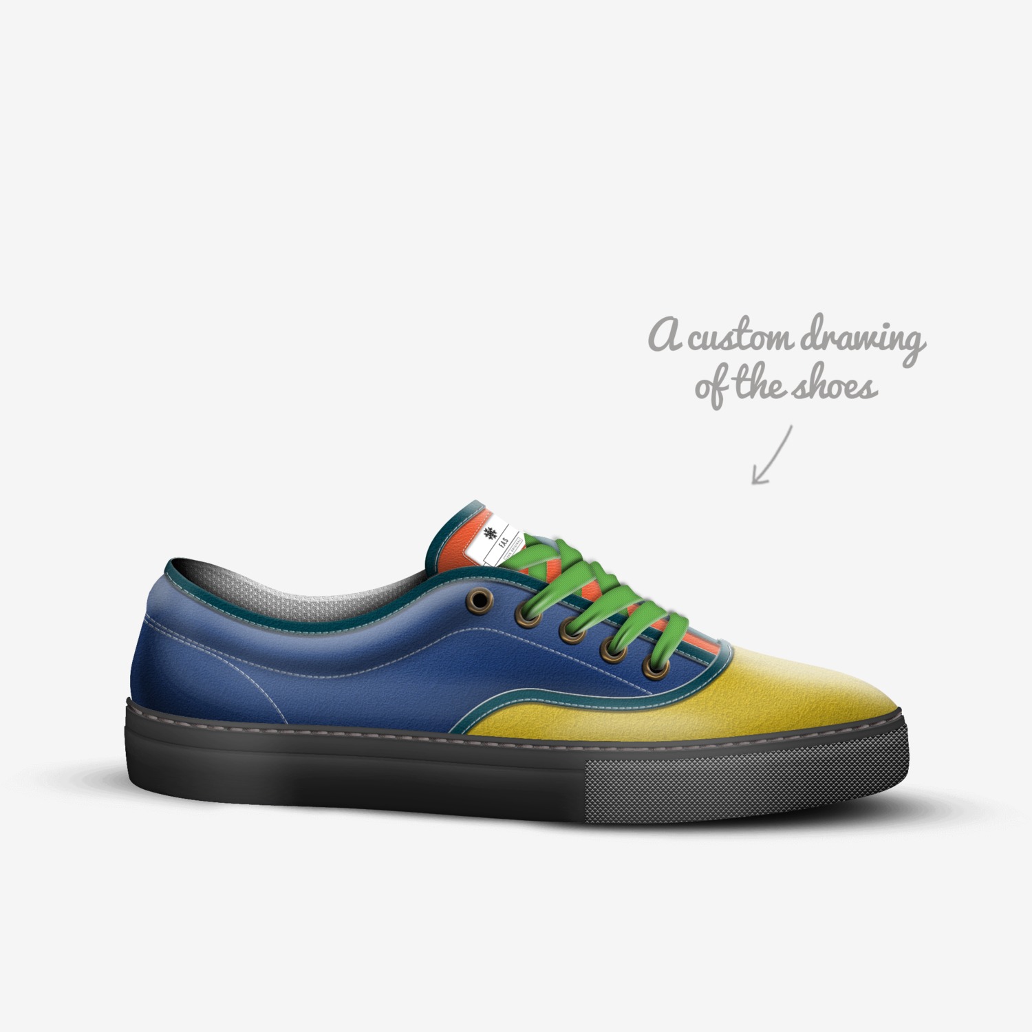 fas custom made in Italy shoes by Fas | Sketch view
