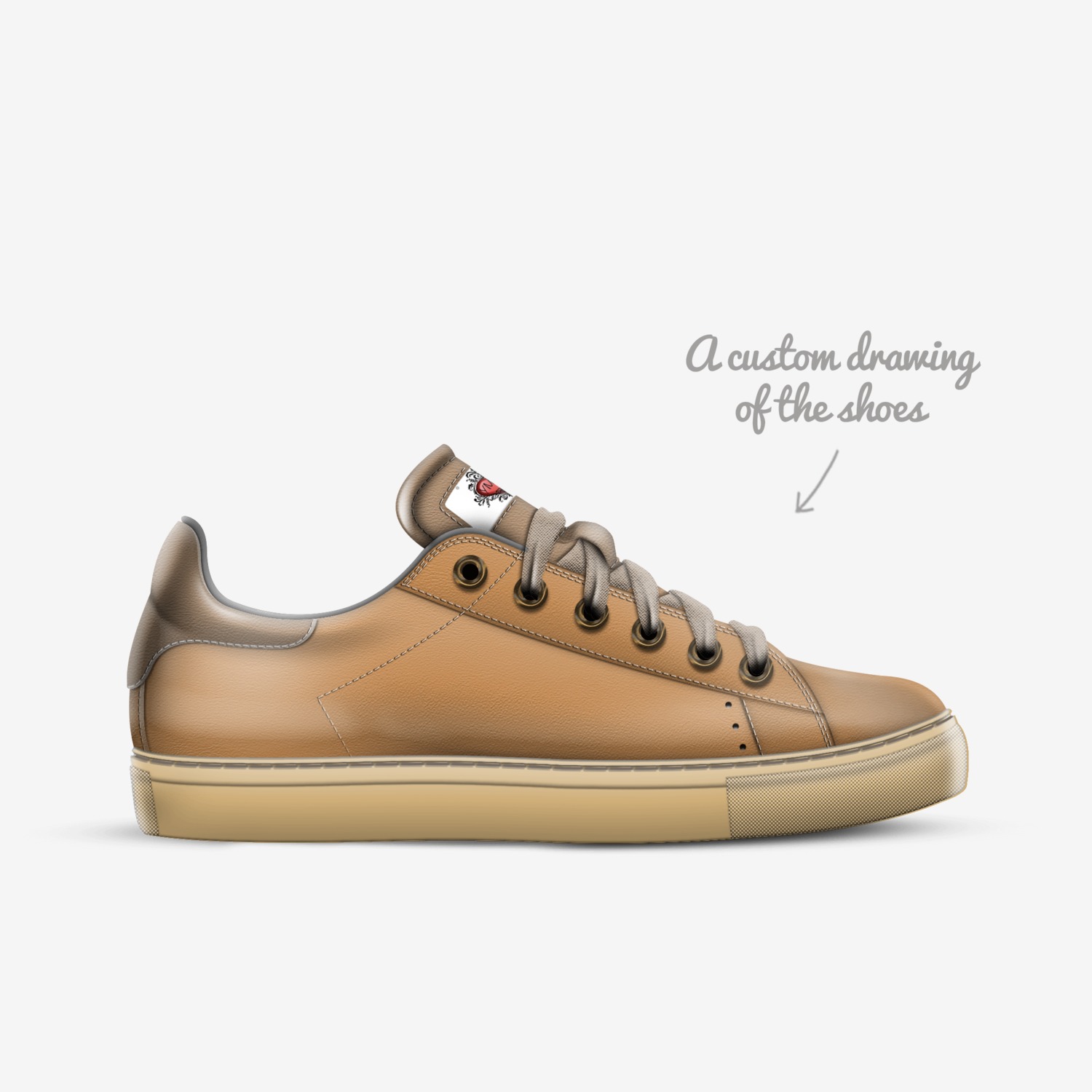 Ymar custom made in Italy shoes by Emmet Fadian Mor | Sketch view
