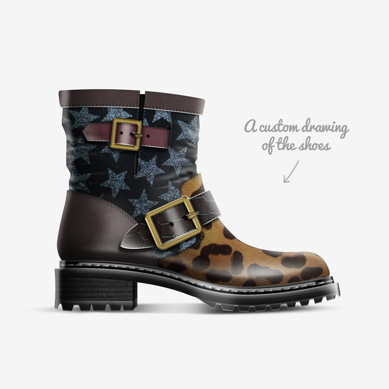 sh18 custom made in Italy shoes by Paul Megens | Sketch view