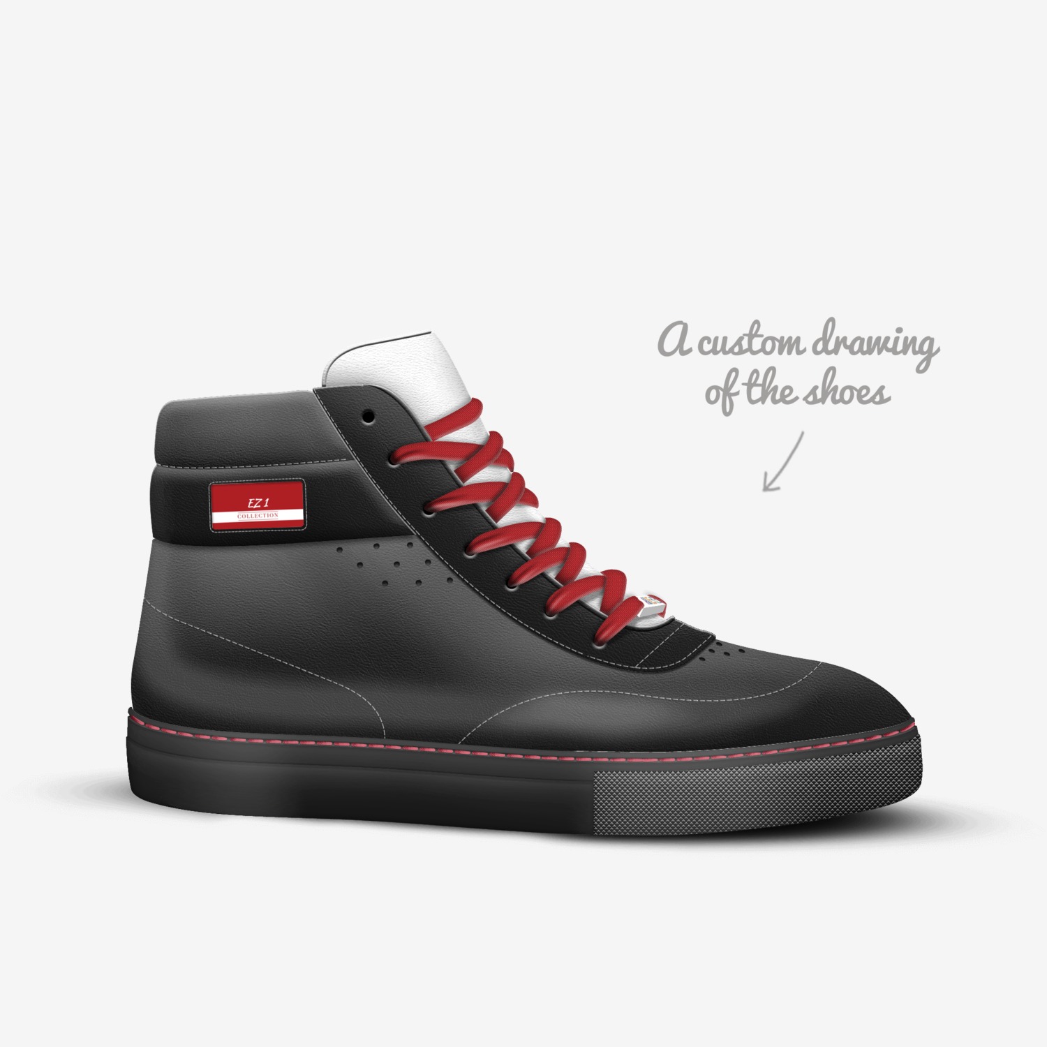 EZ 1 custom made in Italy shoes by Ethan S | Sketch view