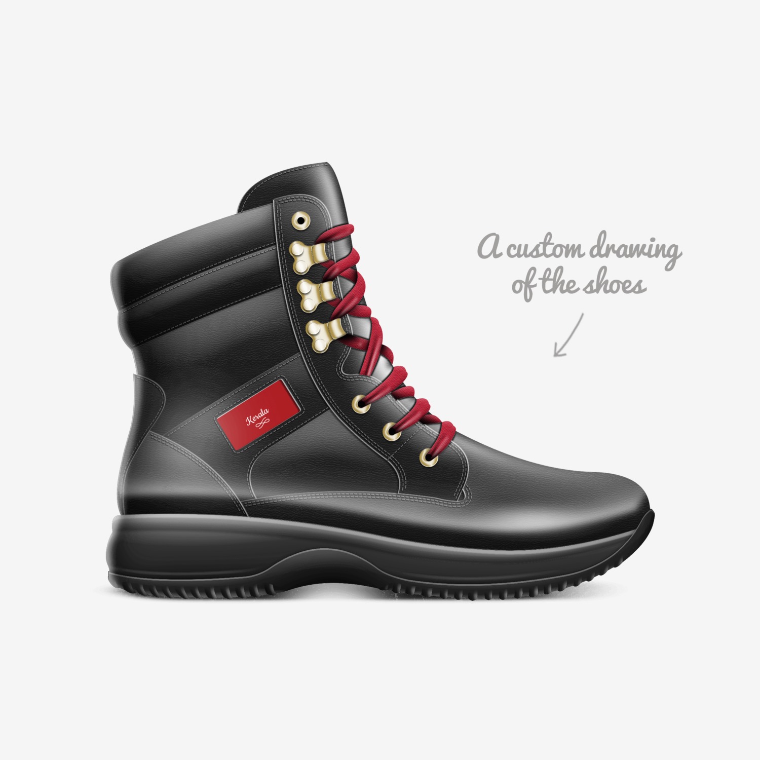 Rejo custom made in Italy shoes by Rejo Jose | Sketch view