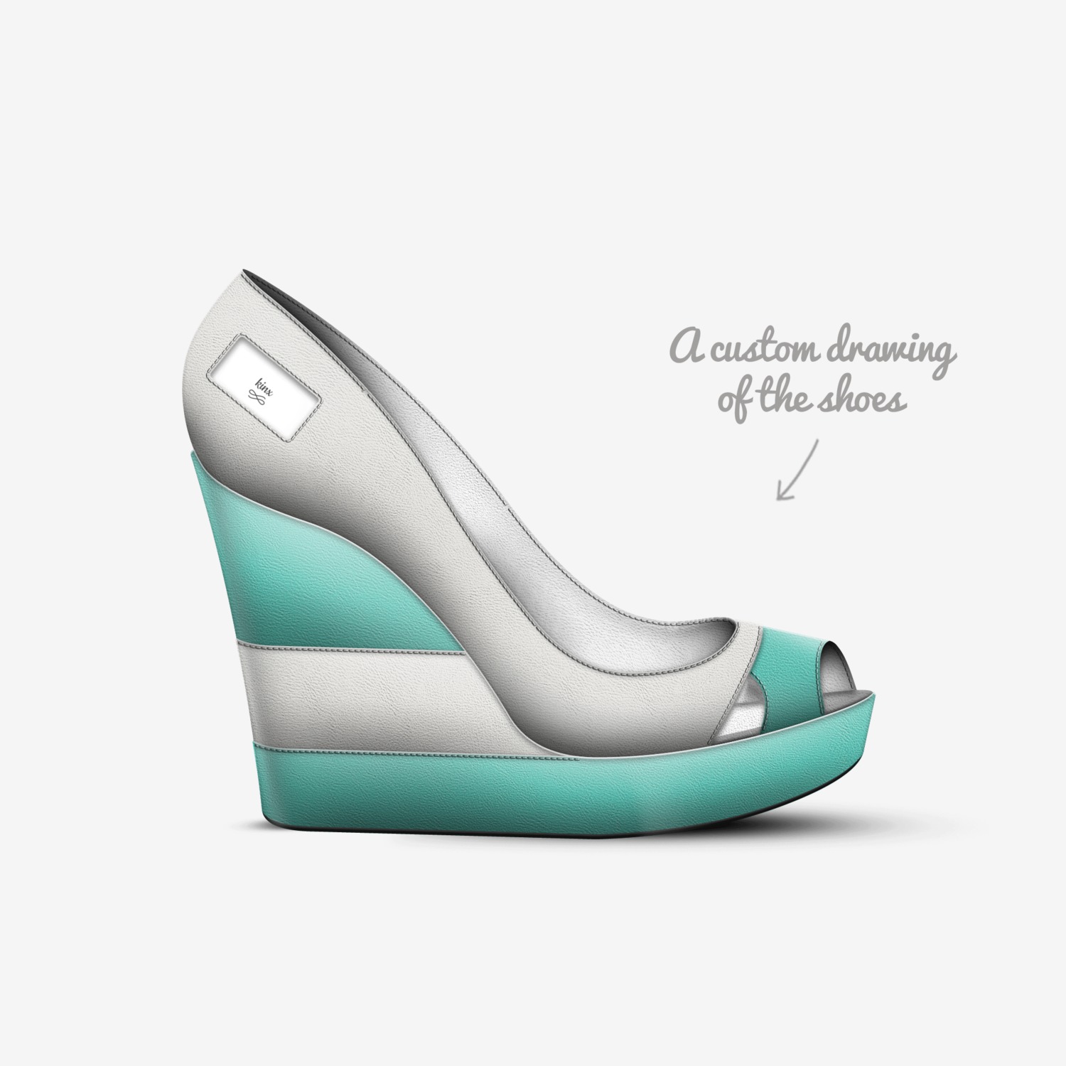 kinx custom made in Italy shoes by Shriya | Sketch view