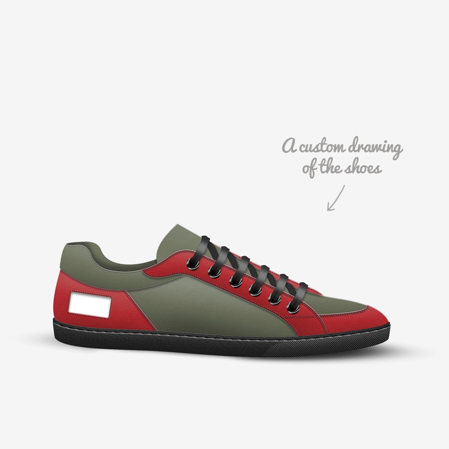R18 custom made in Italy shoes by Frank Horn | Sketch view