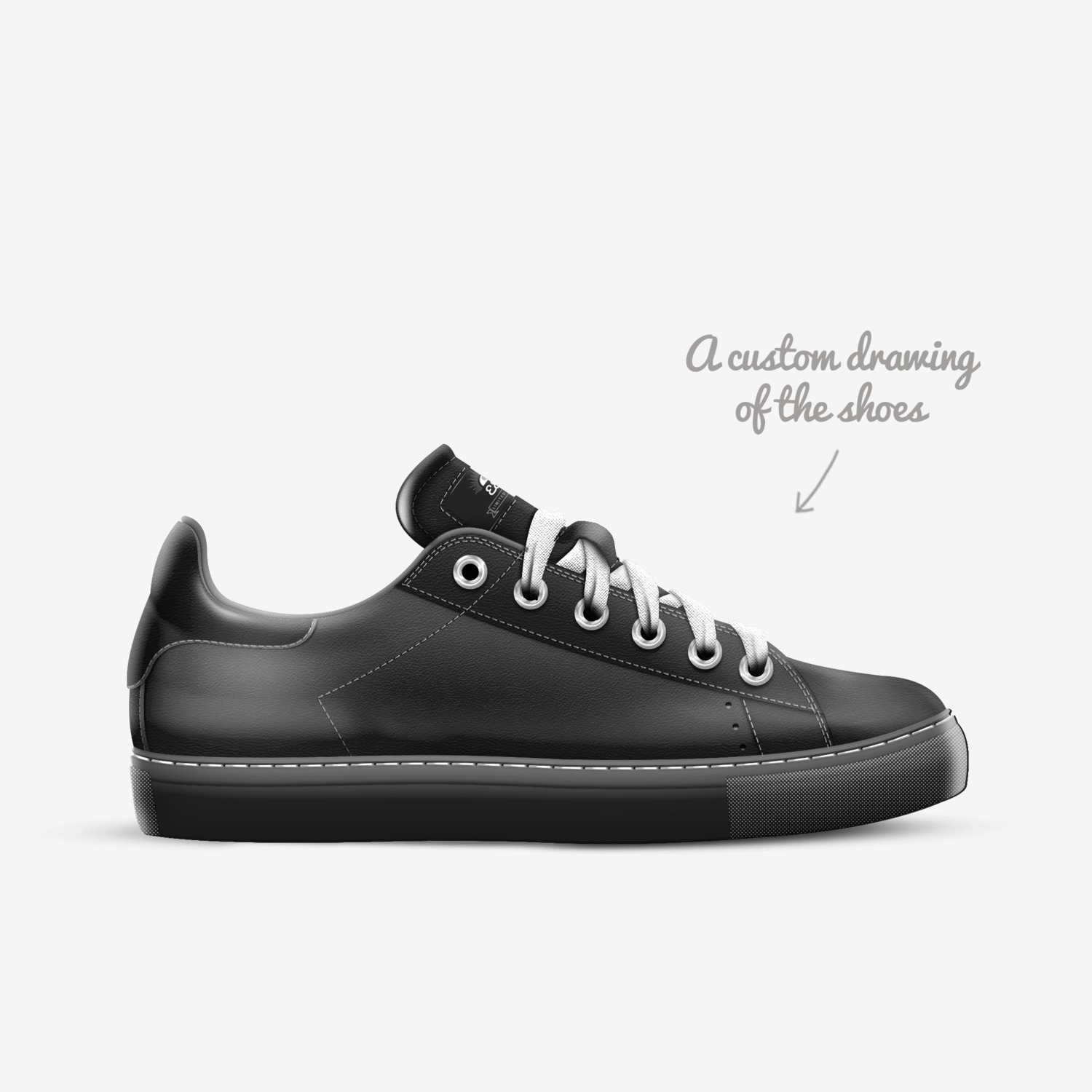E&g custom made in Italy shoes by Erald Gopo | Sketch view