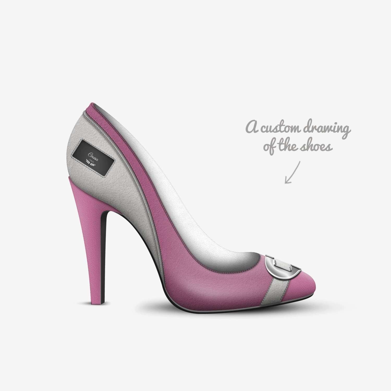 Cousa  custom made in Italy shoes by Rashan Hughes | Sketch view
