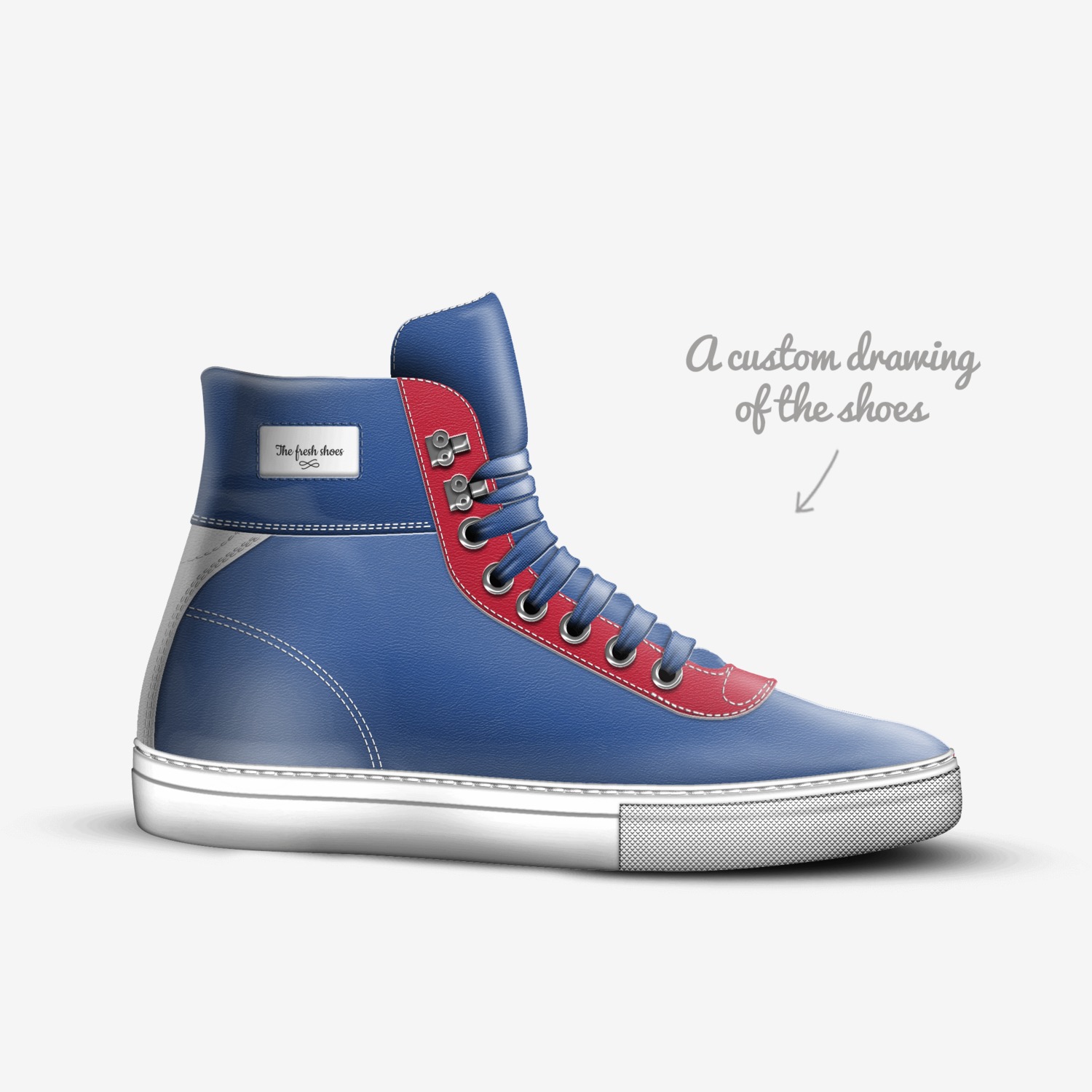 The fresh shoes custom made in Italy shoes by Sky | Sketch view