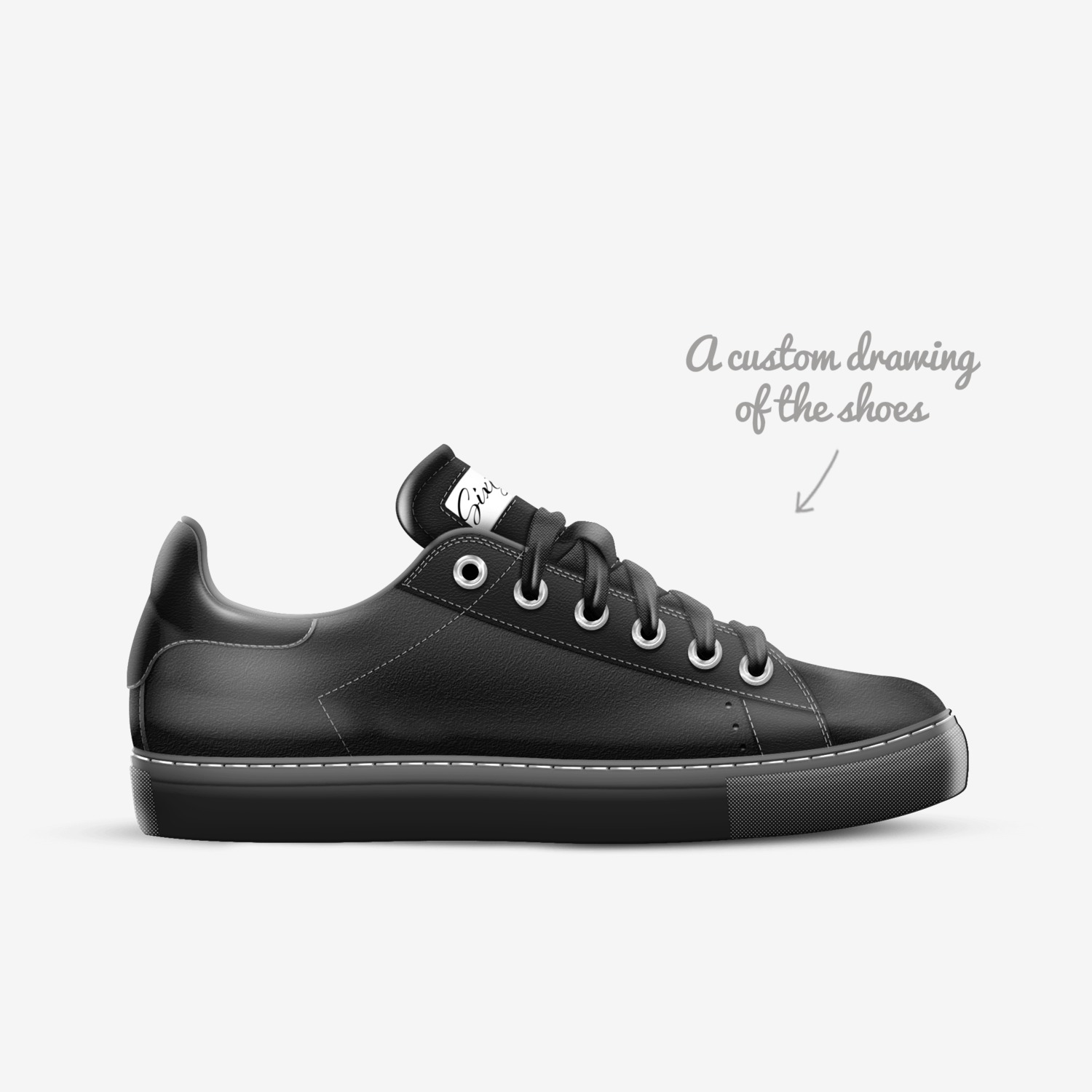 sixty40 custom made in Italy shoes by Frankie Ryan | Sketch view