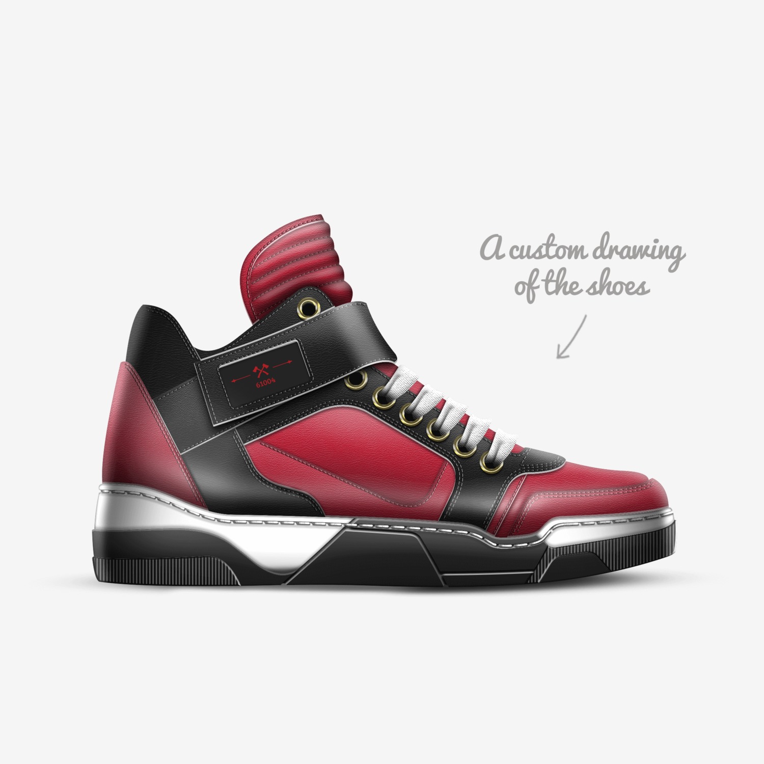 61004 custom made in Italy shoes by Khalique | Sketch view