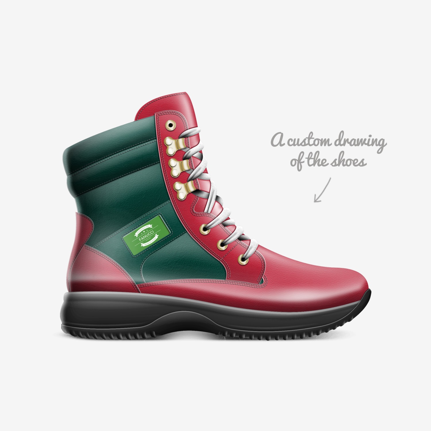 fanucci custom made in Italy shoes by Juelz Fanucci | Sketch view