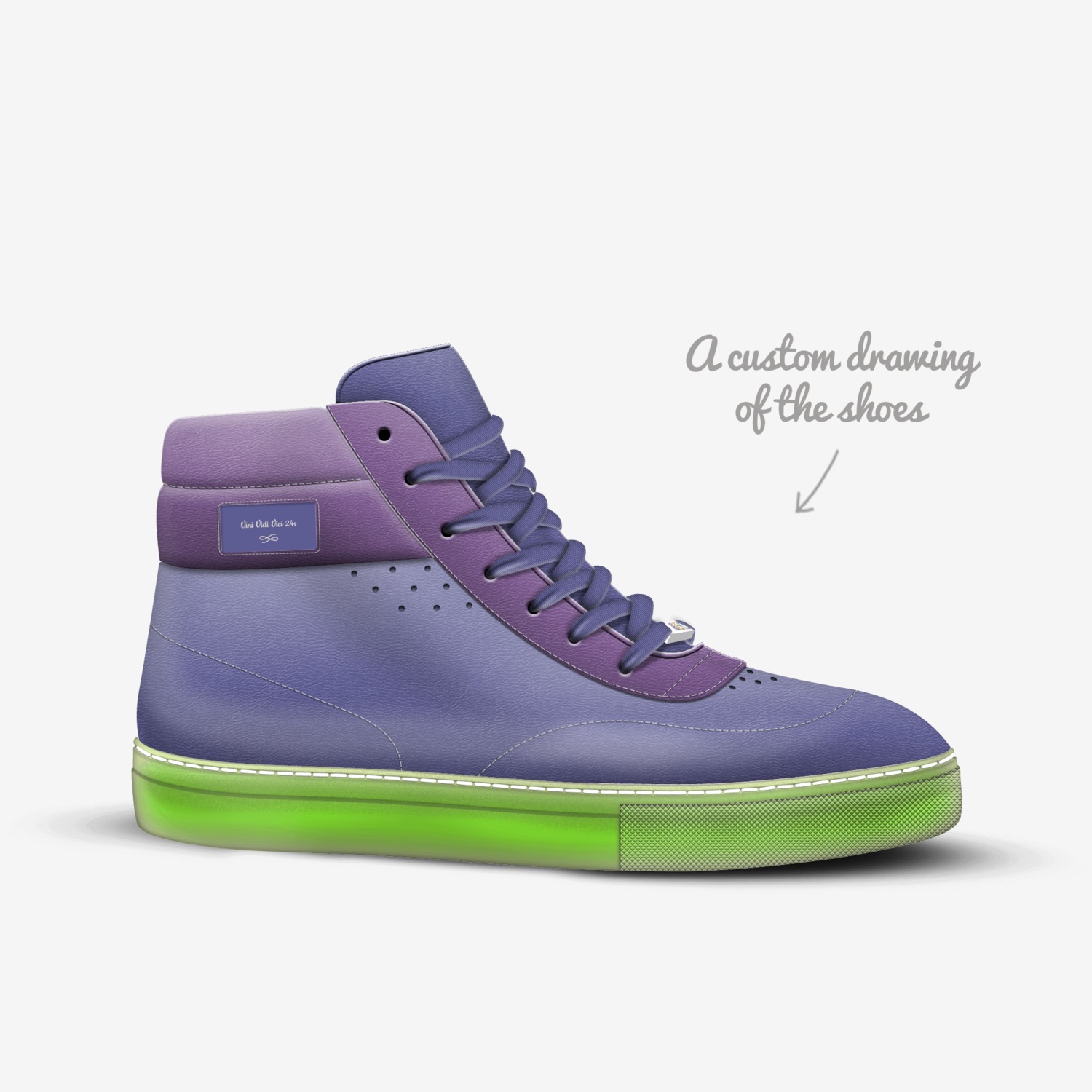 Vini Vidi Vici 24s custom made in Italy shoes by Joseph Smith | Sketch view