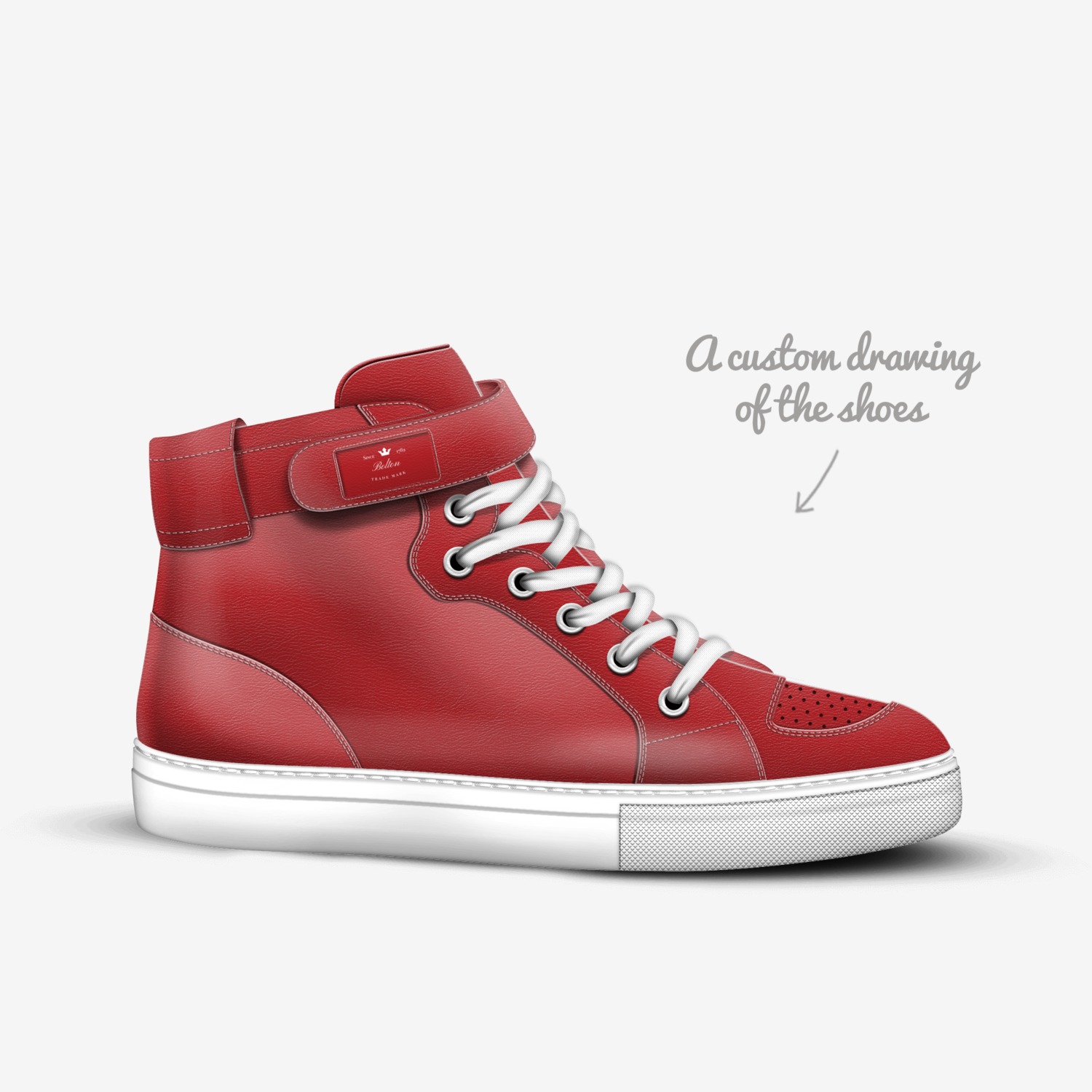 Bolton custom made in Italy shoes by Hunter Bolton | Sketch view