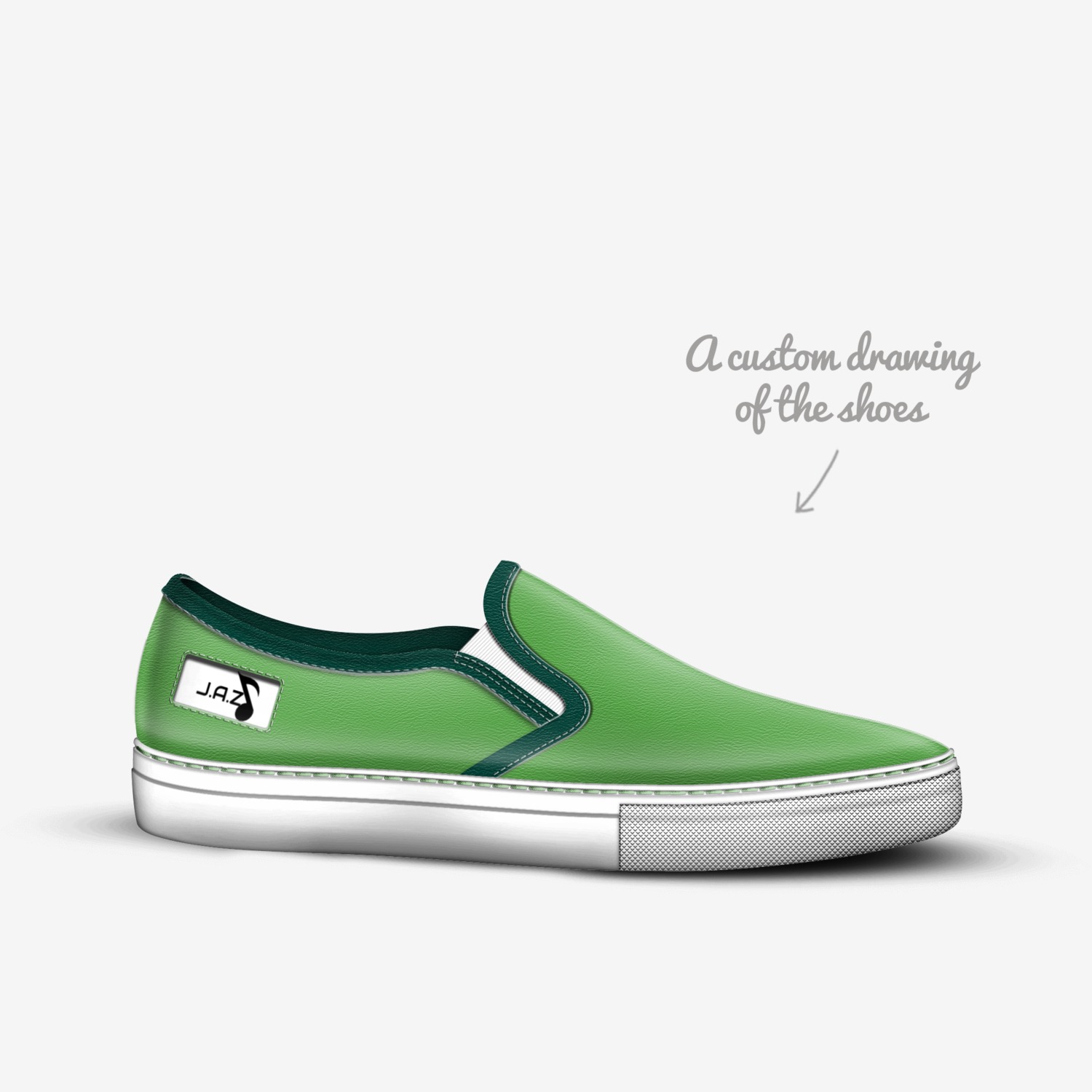 EF custom made in Italy shoes by Aaron Kaam Yeong Jienn | Sketch view