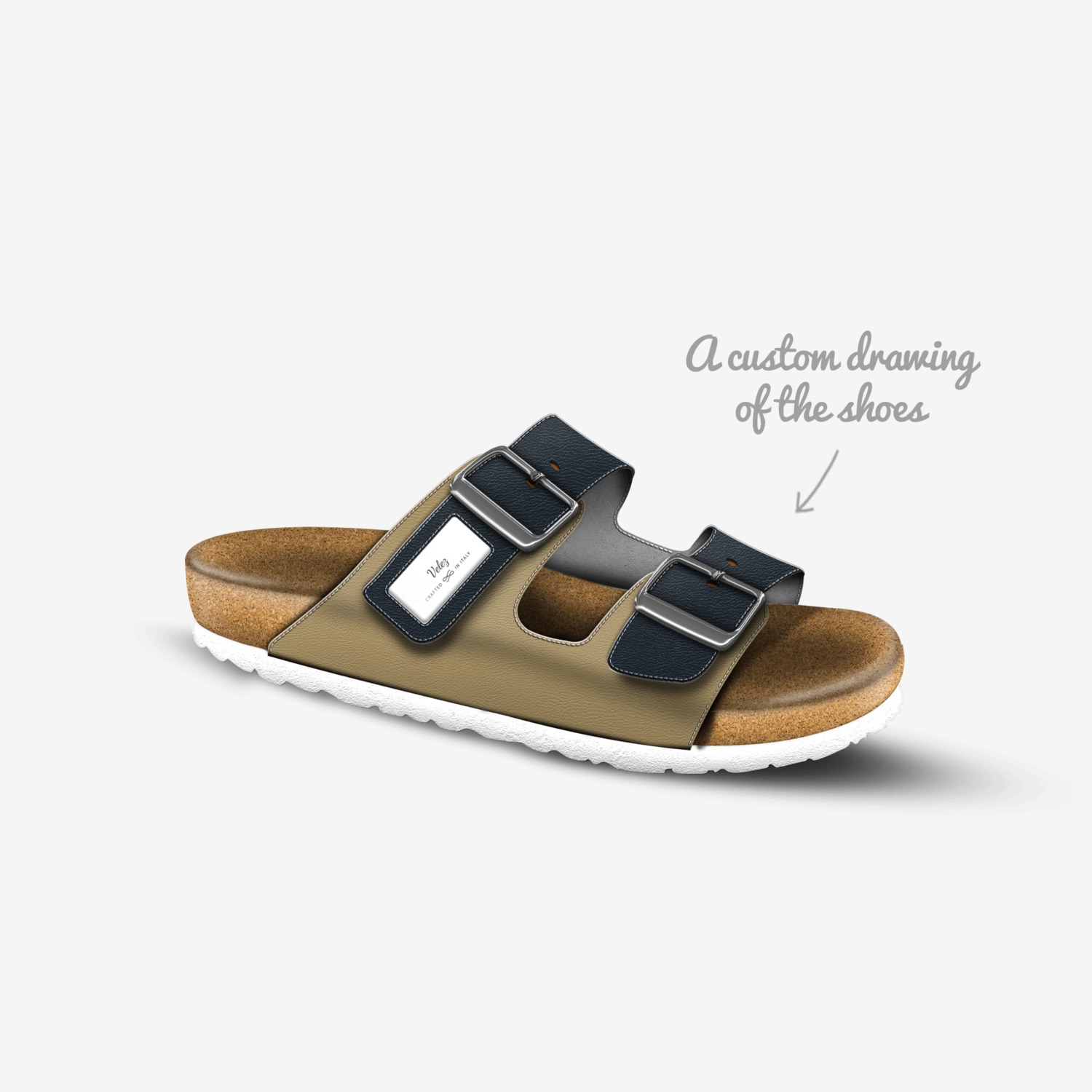 Velez custom made in Italy shoes by Luke Velez | Sketch view