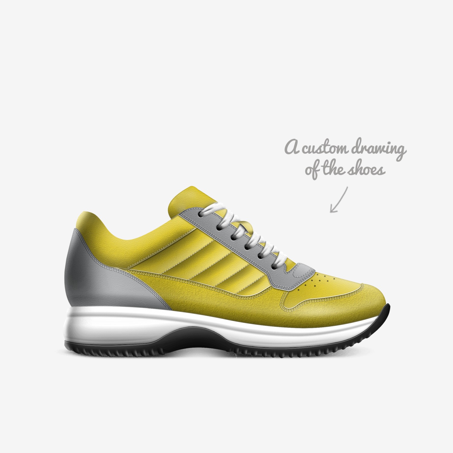 Super Sonic custom made in Italy shoes by Travis Goss | Sketch view