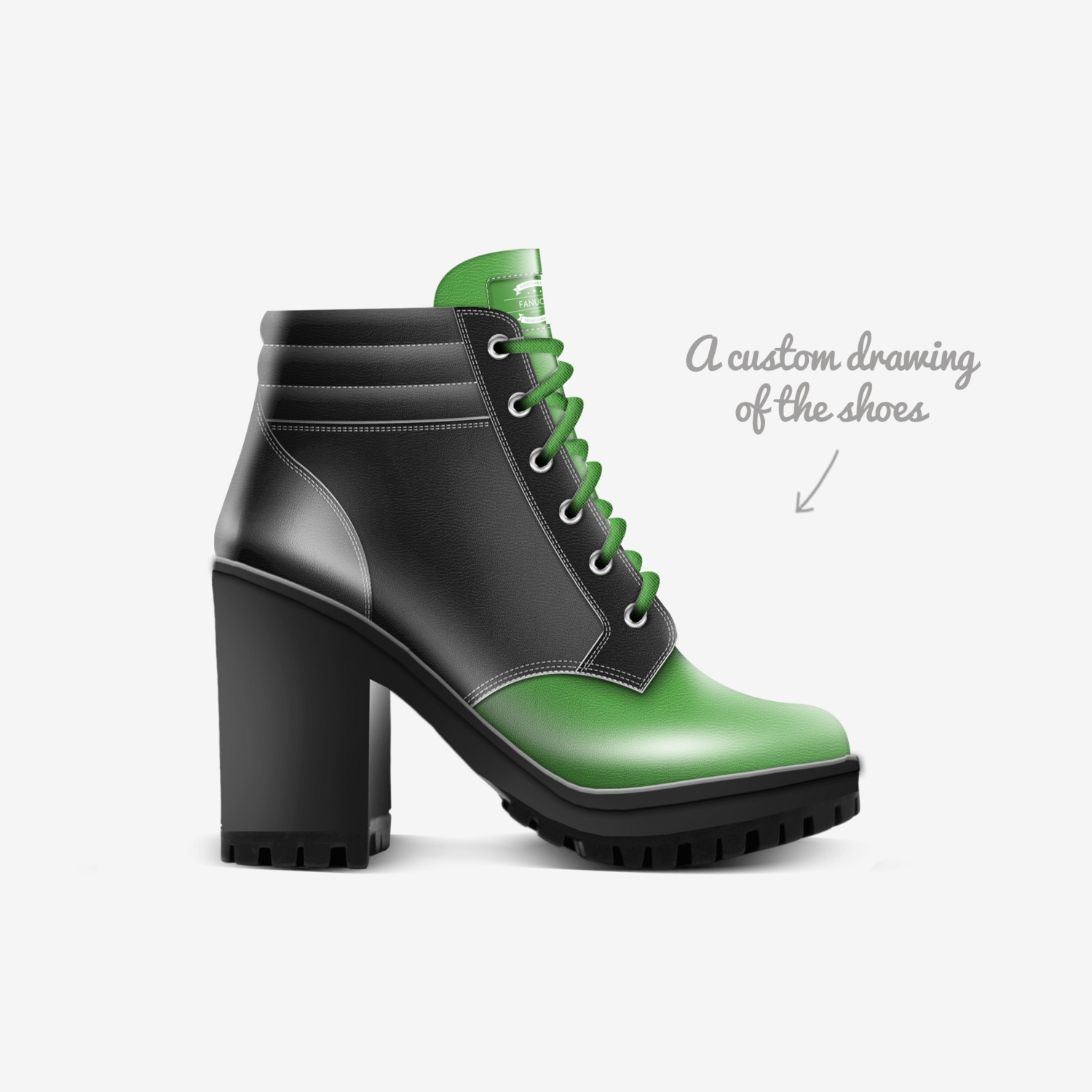 fanucci custom made in Italy shoes by Juelz Fanucci | Sketch view