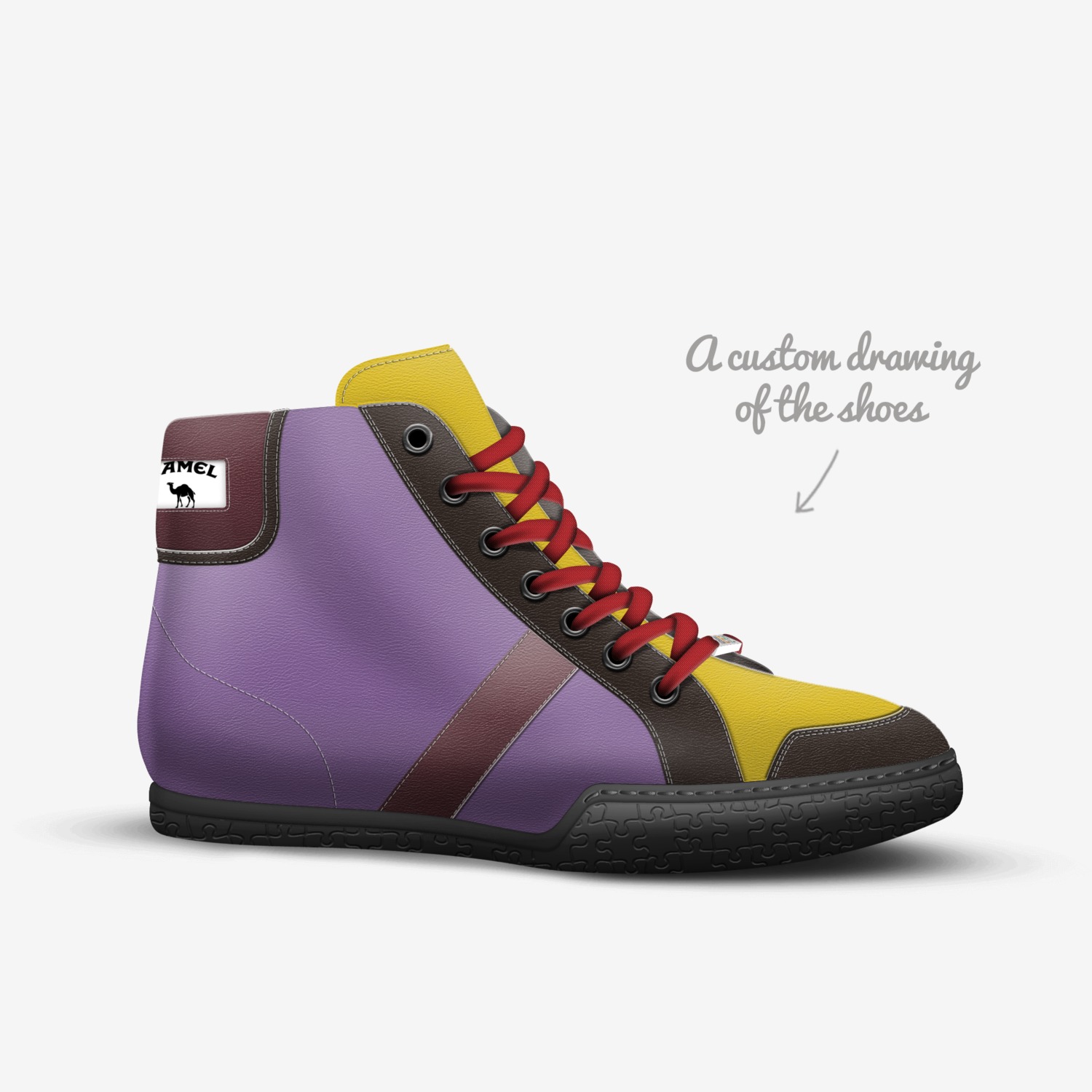 Hamza custom made in Italy shoes by Hamza Alshakhly | Sketch view
