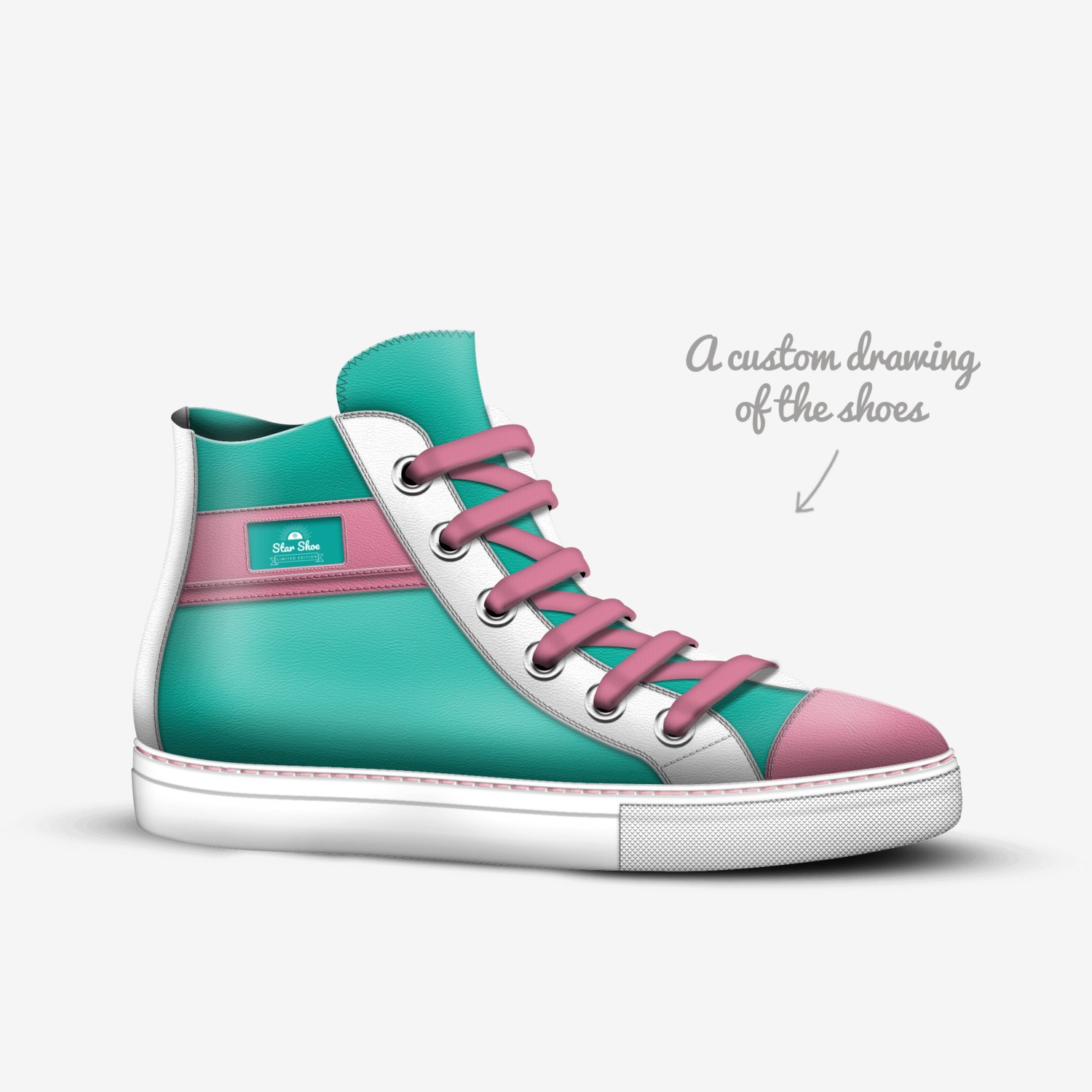 Star Shoe custom made in Italy shoes by Kira | Sketch view
