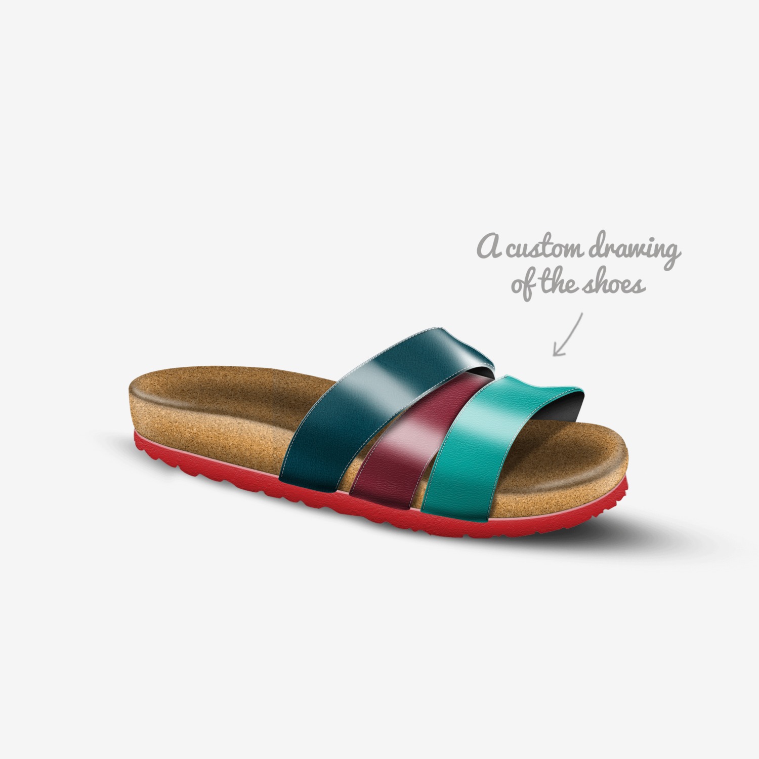 your custom made in Italy shoes by Rered | Sketch view