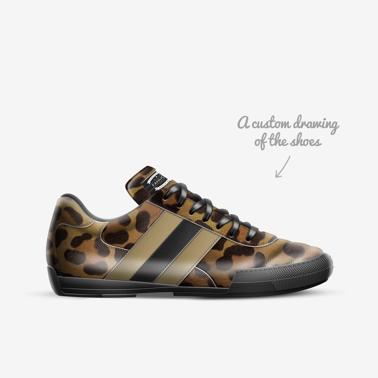 fanucci custom made in Italy shoes by Juelz Fanucci | Sketch view
